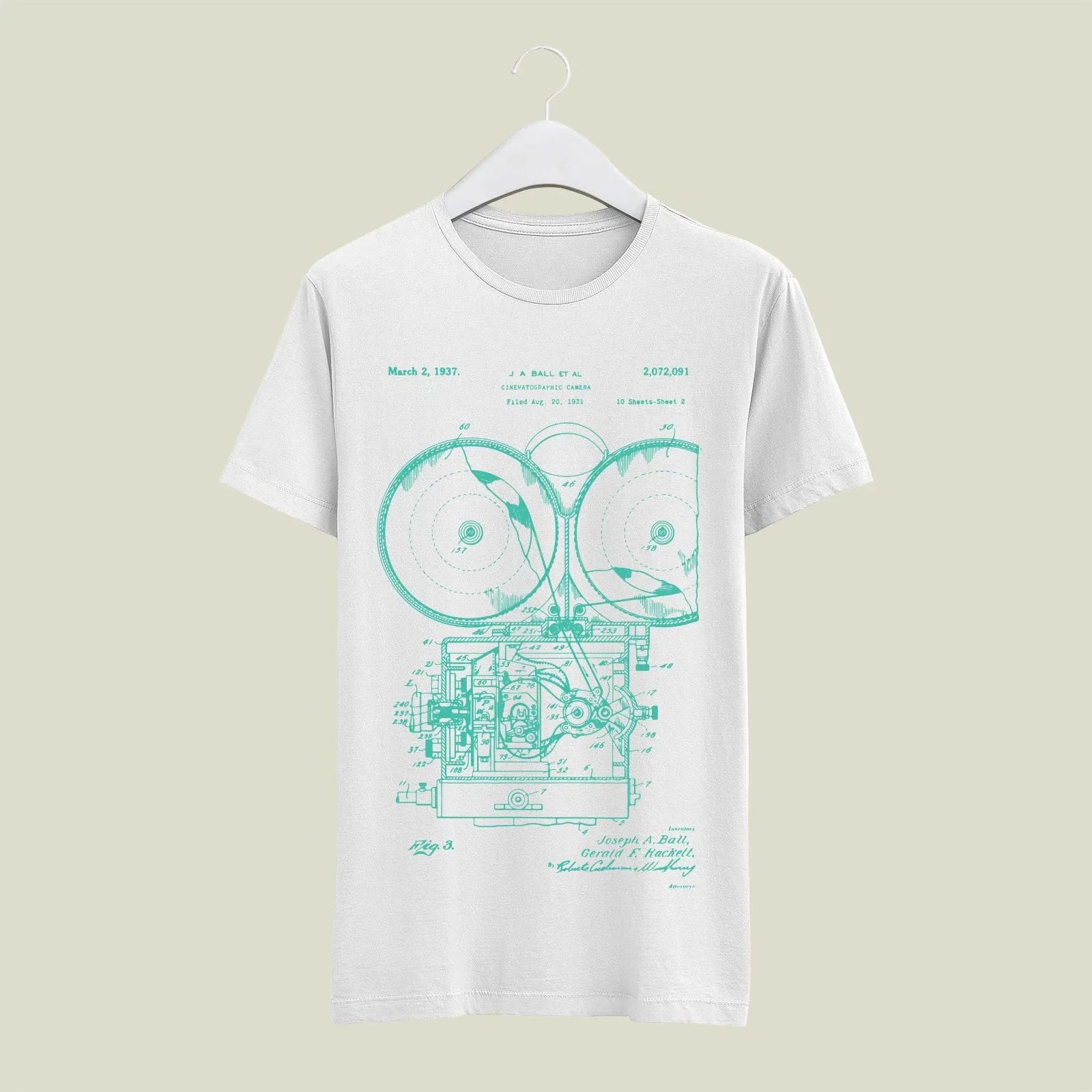 Camera Patent T-Shirt T-CMP58 Desichalchitra