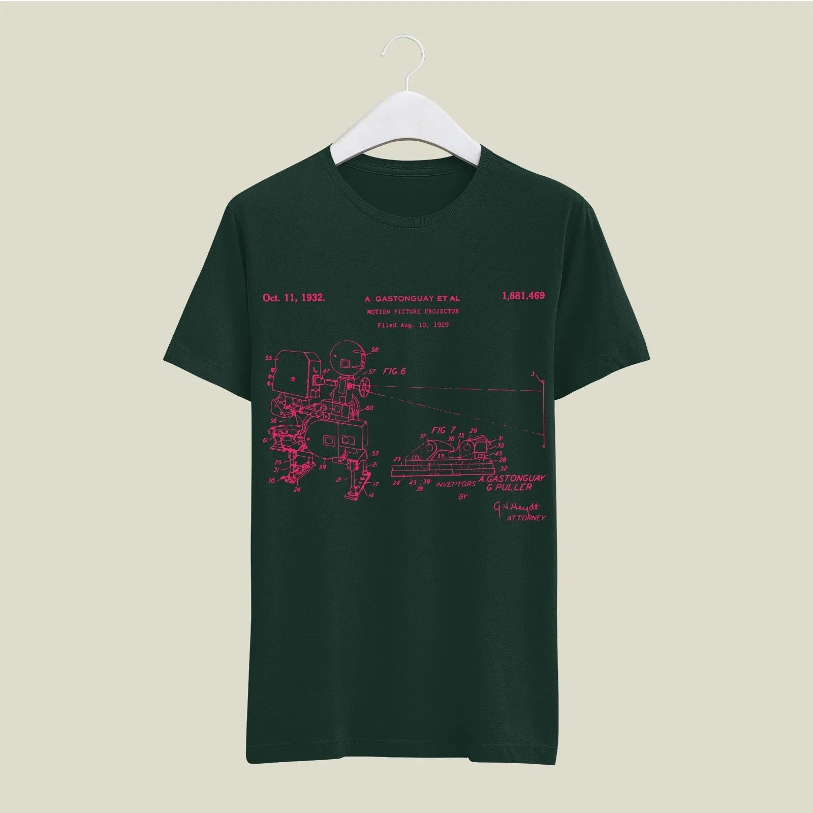 Camera Patent T-Shirt T-CMP127 Desichalchitra