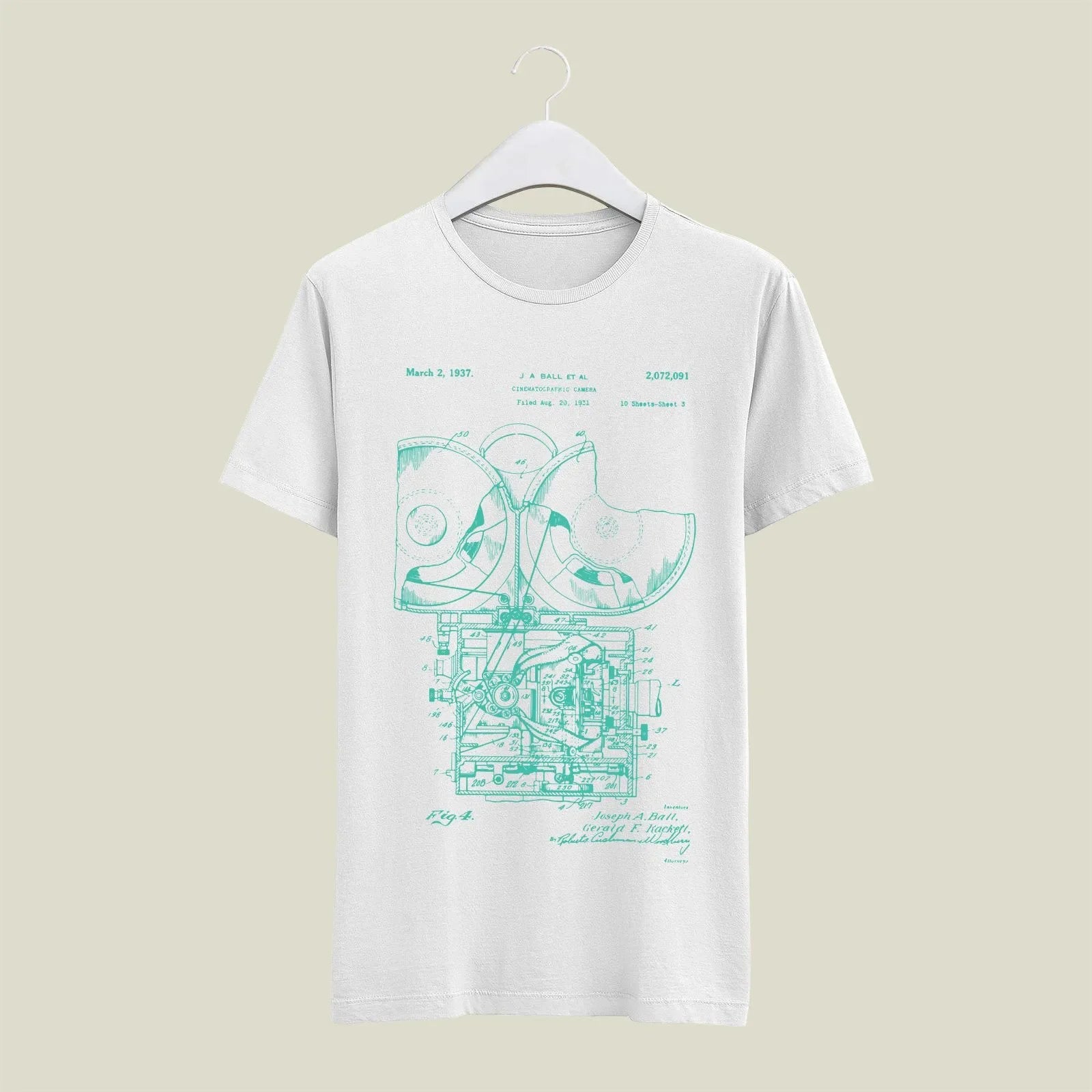 Camera Patent T-Shirt T-CMP80 Desichalchitra