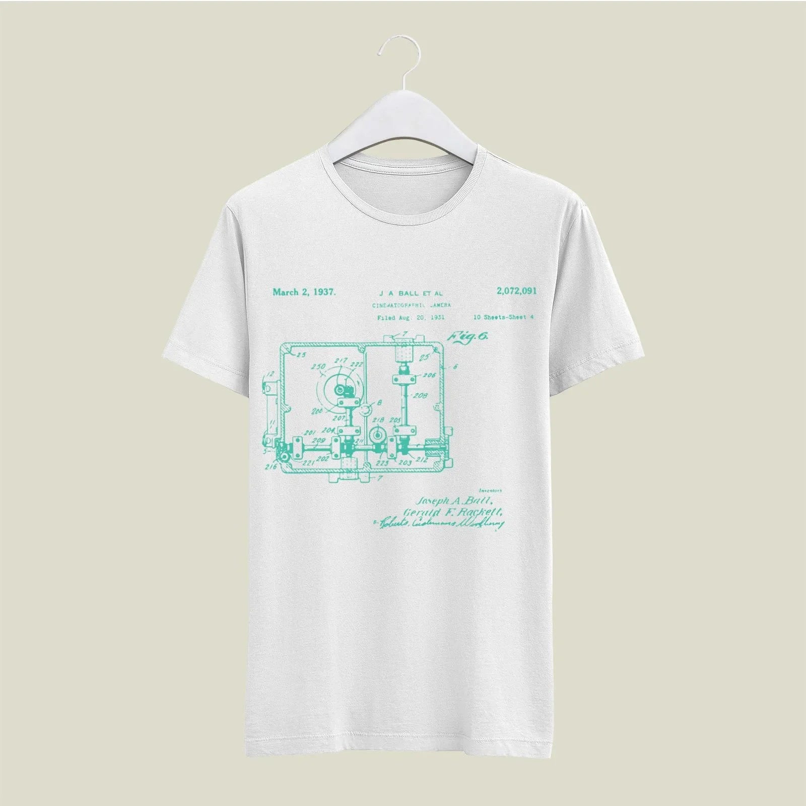 Camera Patent T-Shirt T-CMP131 Desichalchitra
