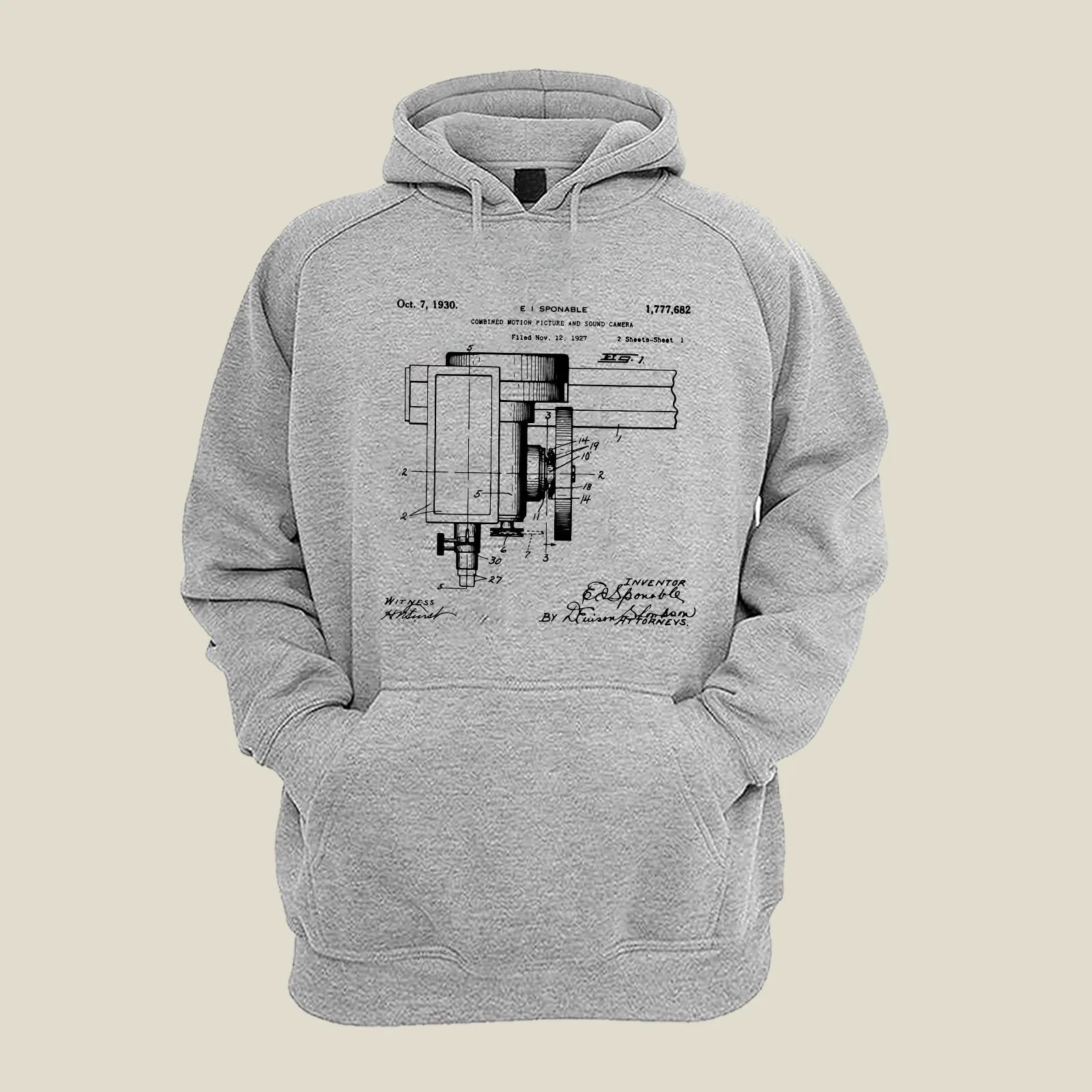 Camera Patent Hoodie H-CMP37 Desichalchitra