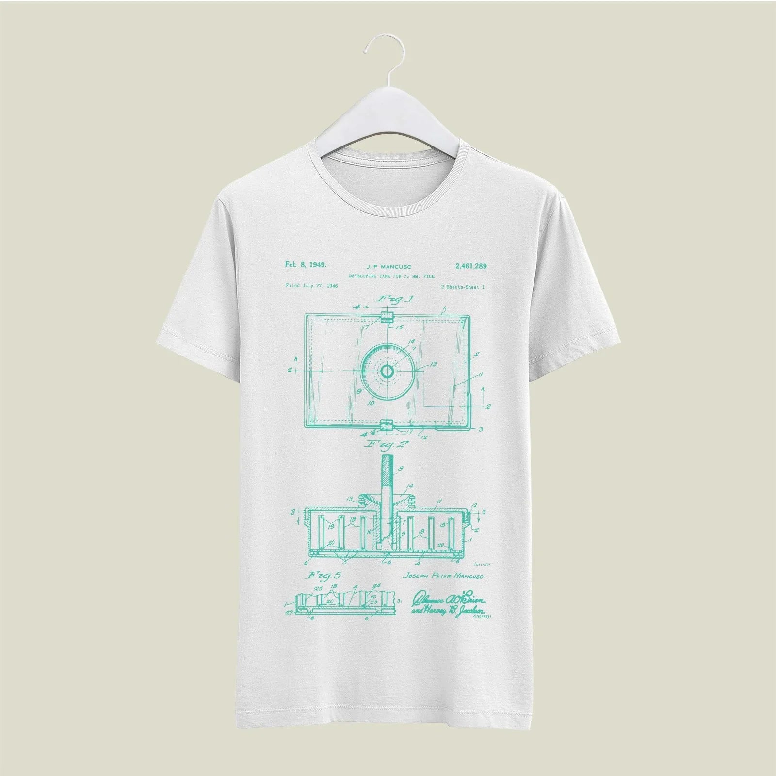Camera Patent T-Shirt T-CMP149 Desichalchitra