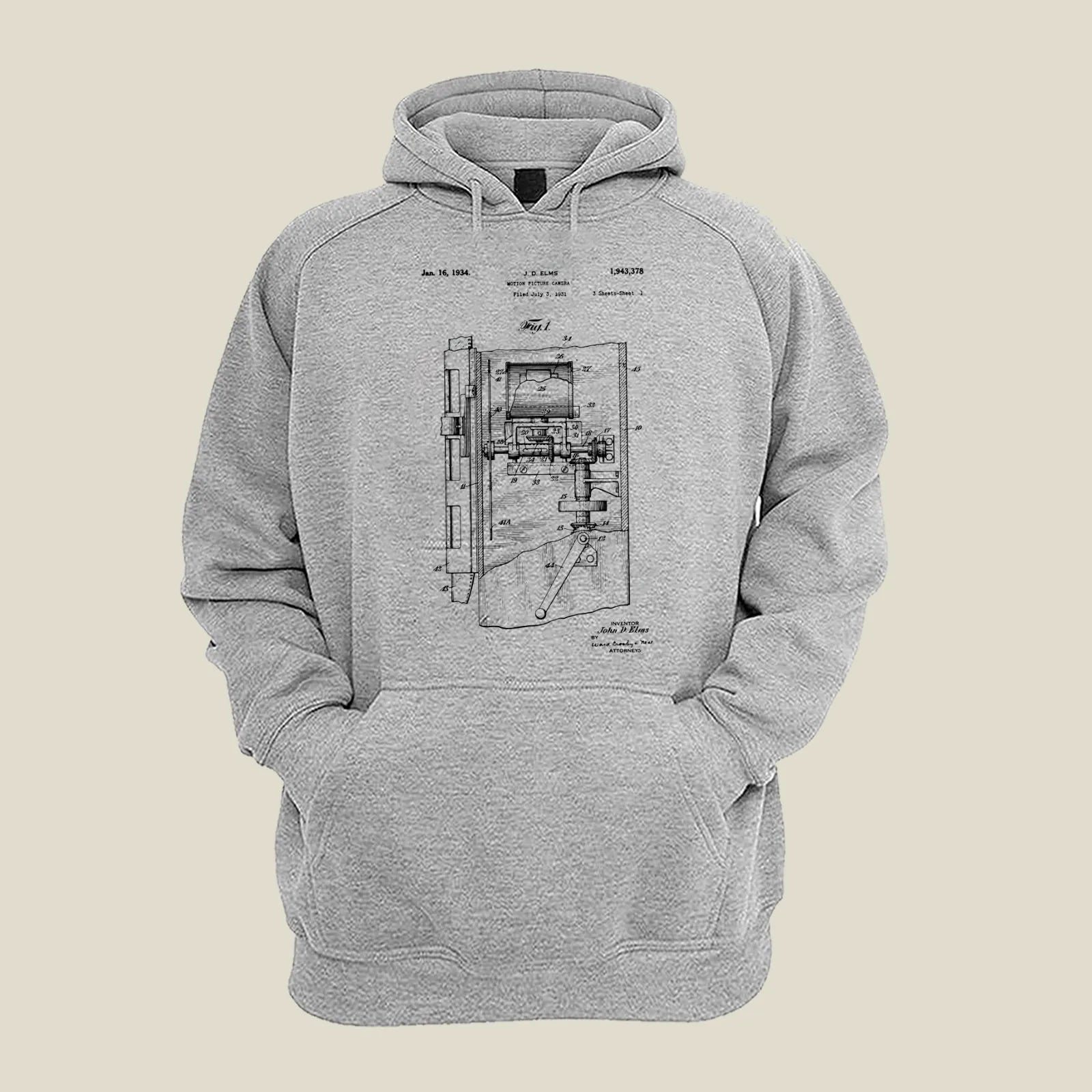 Camera Patent Hoodie H-CMP83 Desichalchitra