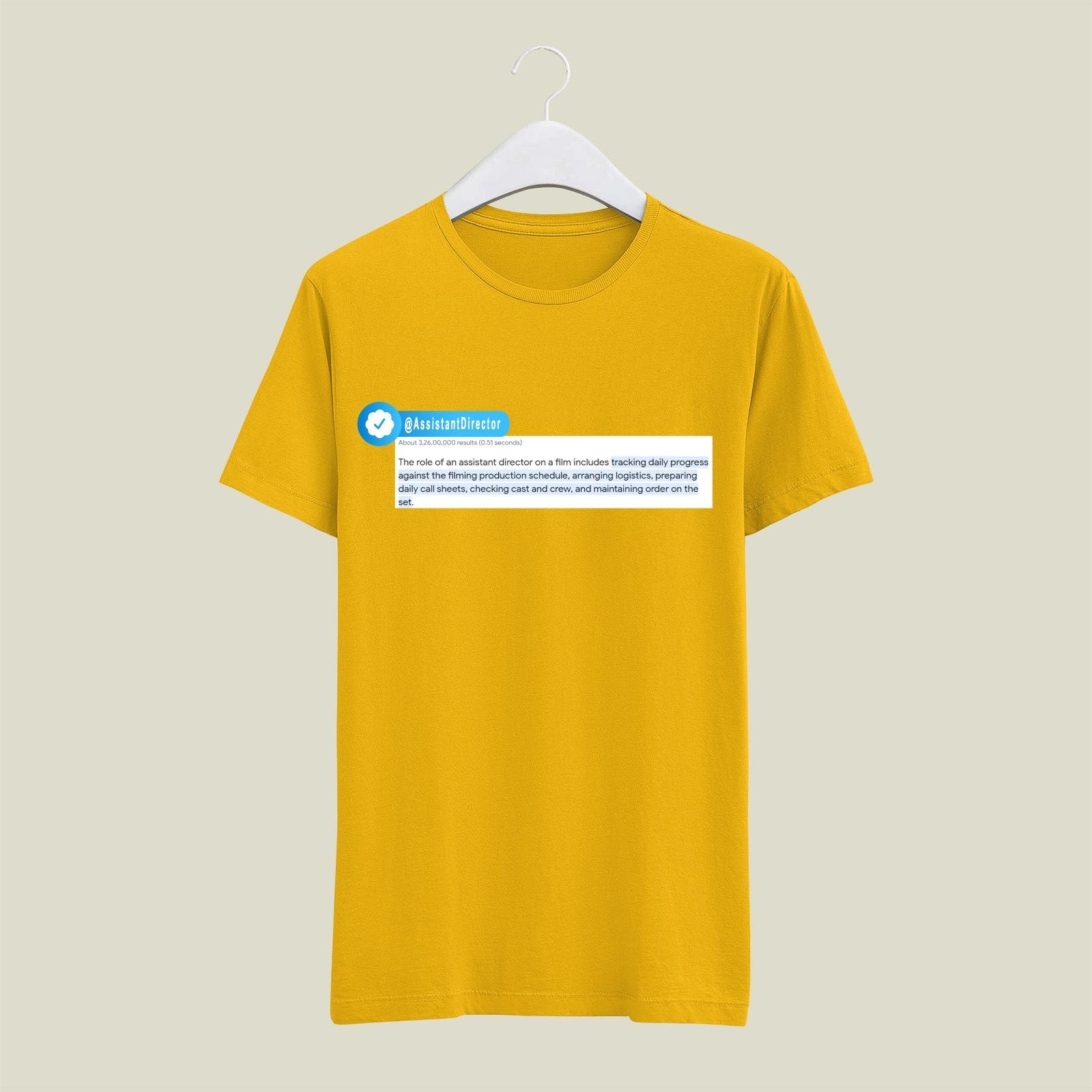 Assistant Director T-Shirt T-AD3 Desichalchitra