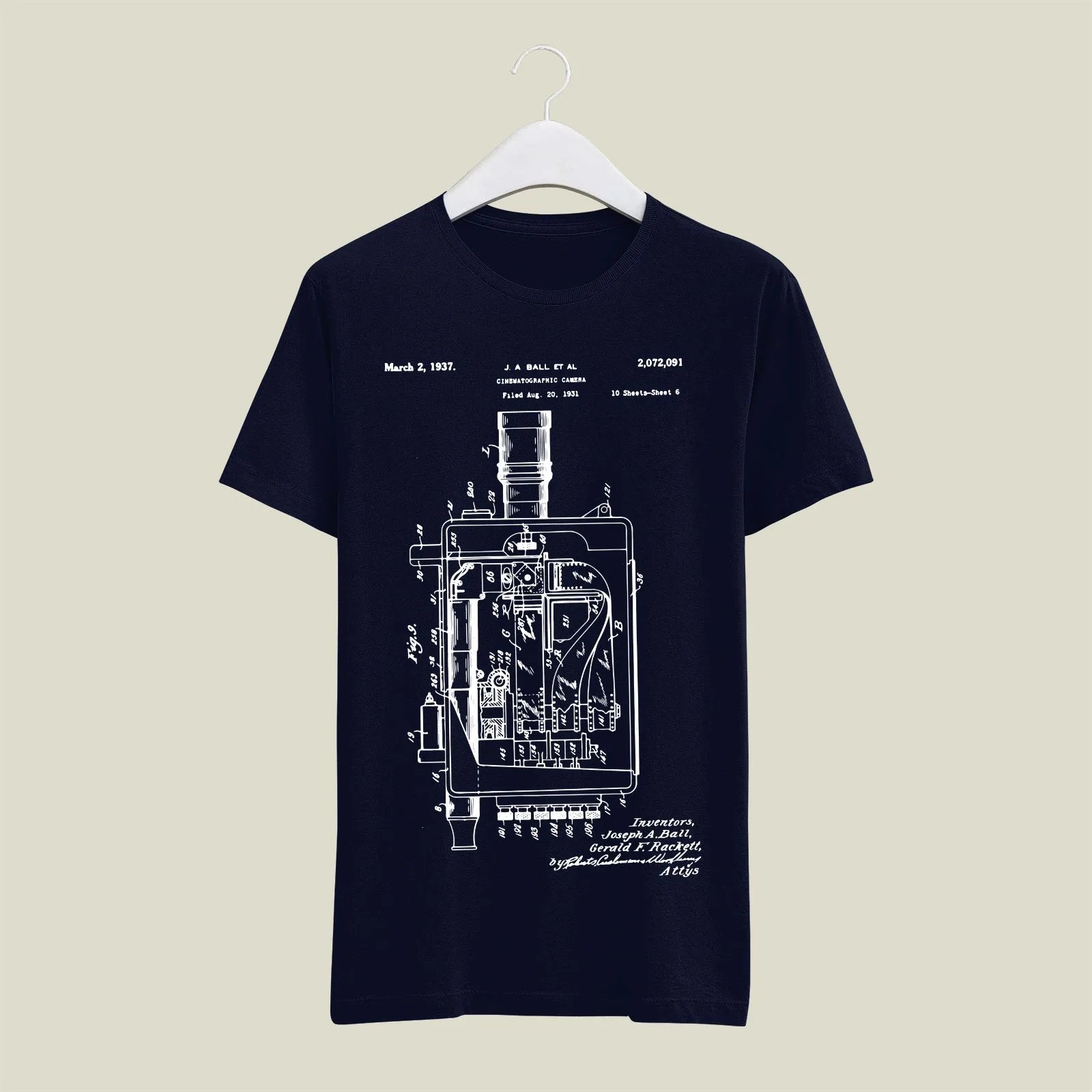 Camera Patent T-Shirt T-CMP57 Desichalchitra