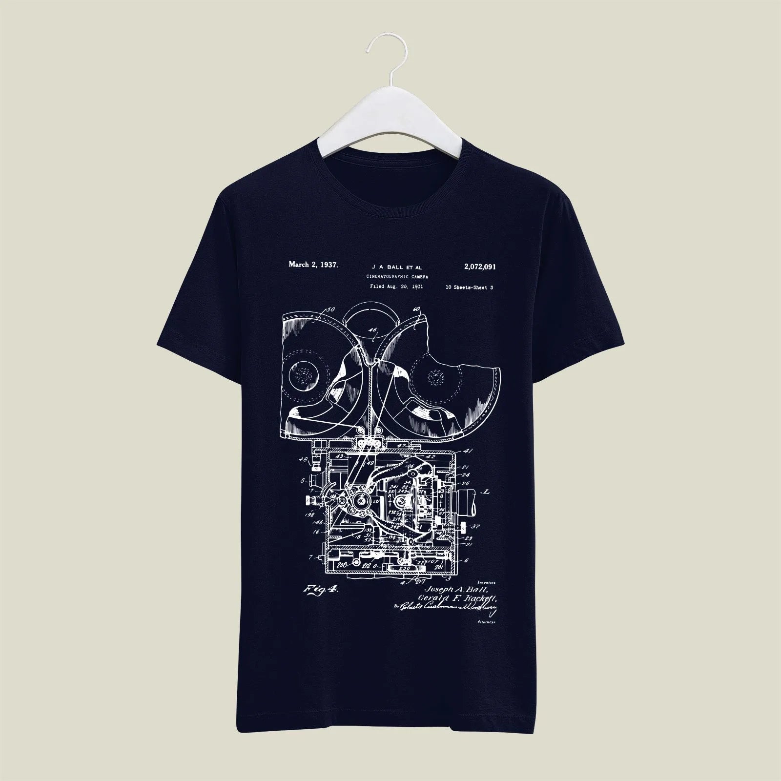 Camera Patent T-Shirt T-CMP66 Desichalchitra