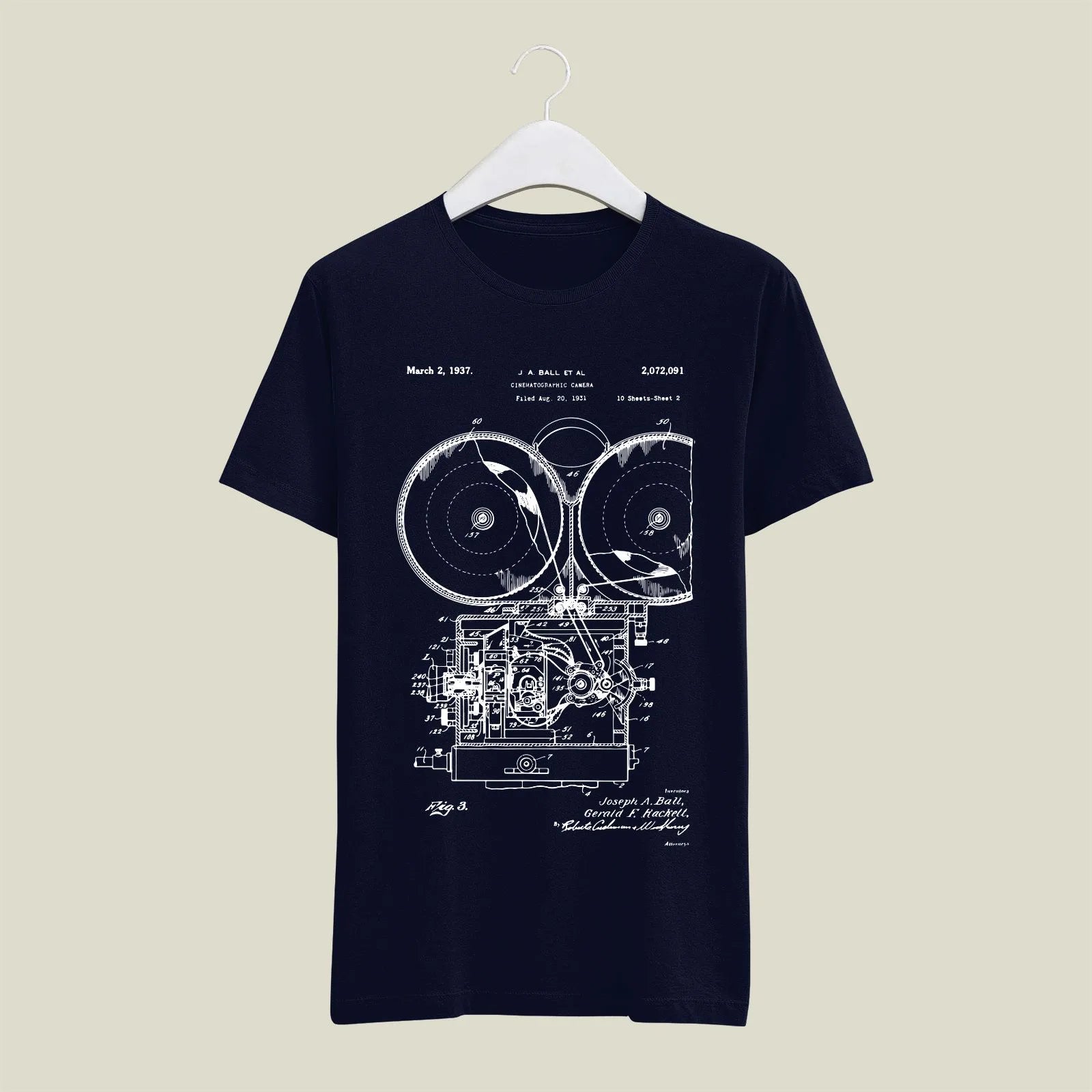 Camera Patent T-Shirt T-CMP72 Desichalchitra