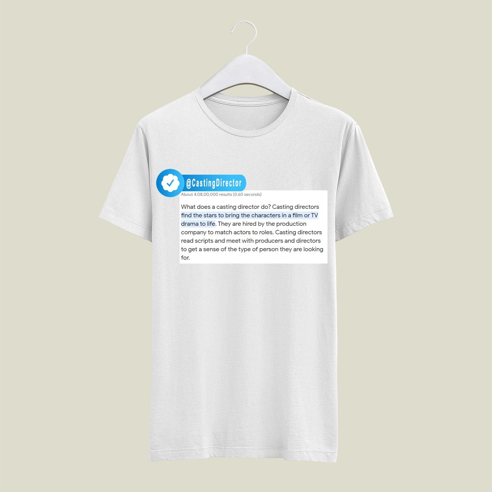 Casting Director T-Shirt T-CD4 Desichalchitra