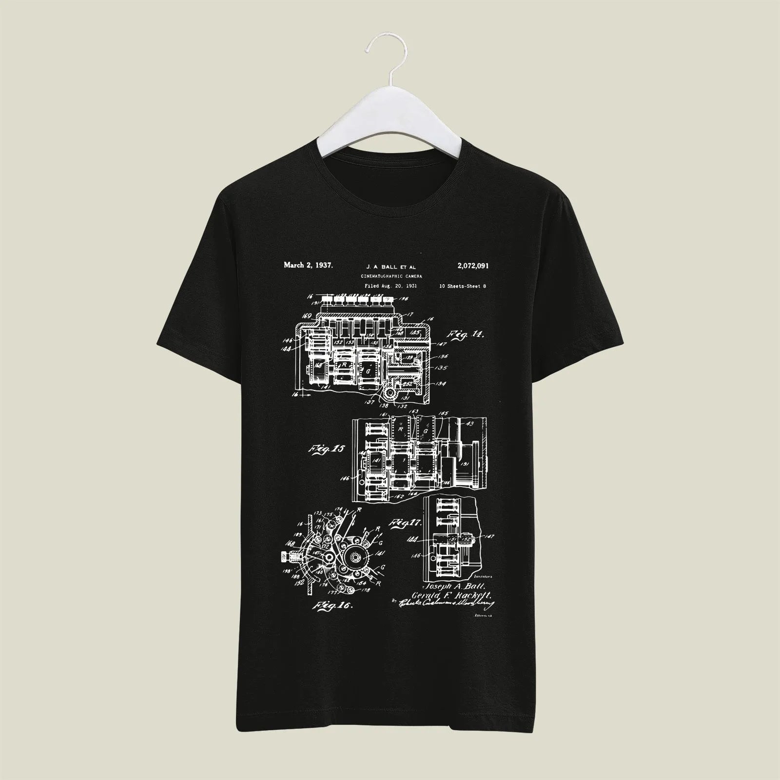 Camera Patent T-Shirt T-CMP55 Desichalchitra