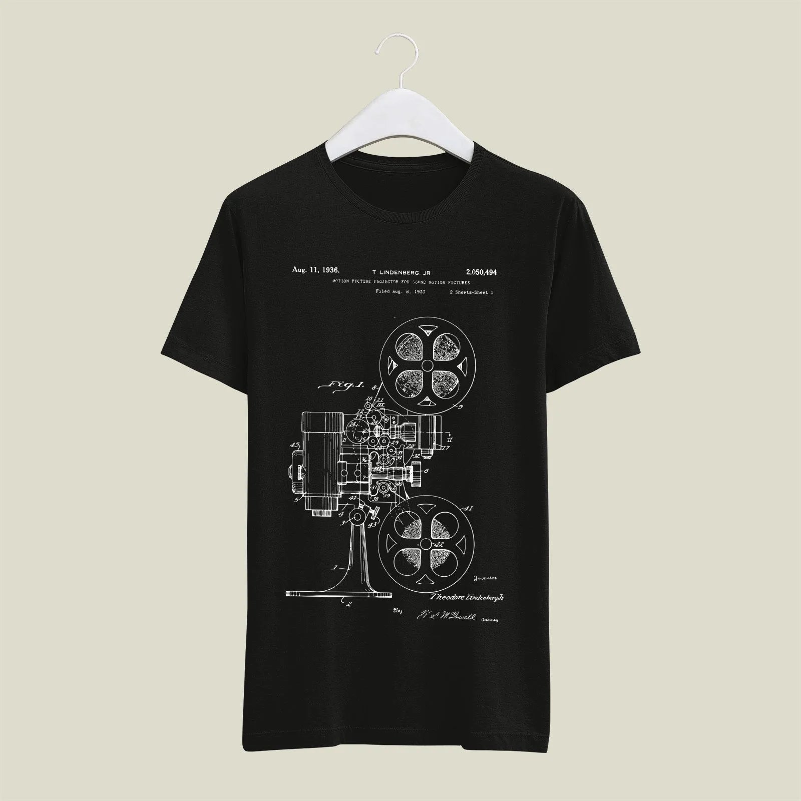 Camera Patent T-Shirt T-CMP70 Desichalchitra