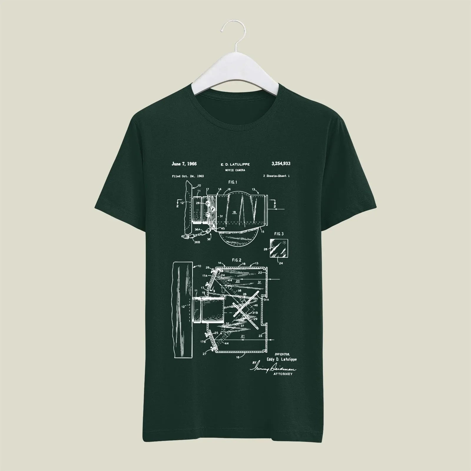 Camera Patent T-Shirt T-CMP5 Desichalchitra