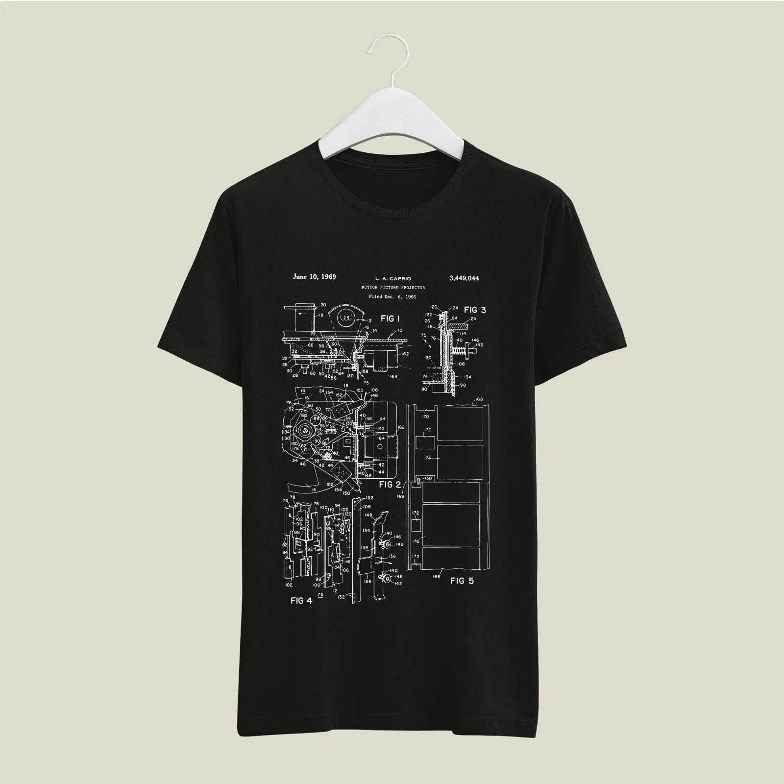 Camera Patent T-Shirt T-CMP122 Desichalchitra