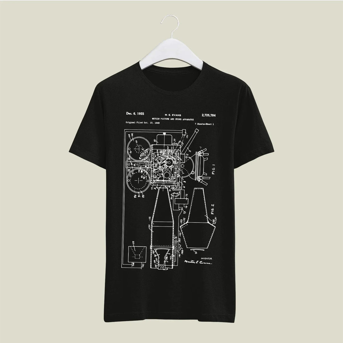 Camera Patent T-Shirt T-CMP124 Desichalchitra