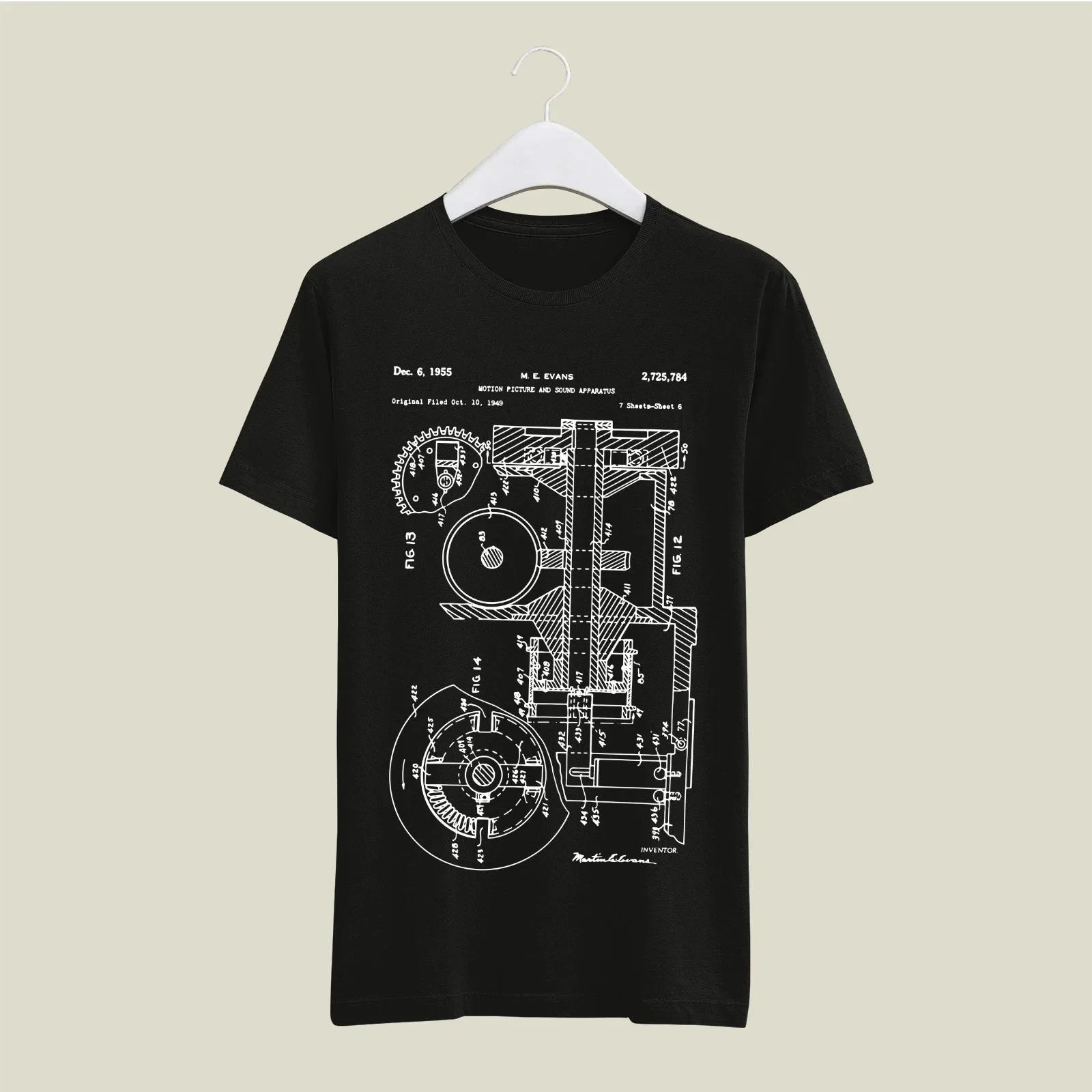 Camera Patent T-Shirt T-CMP129 Desichalchitra