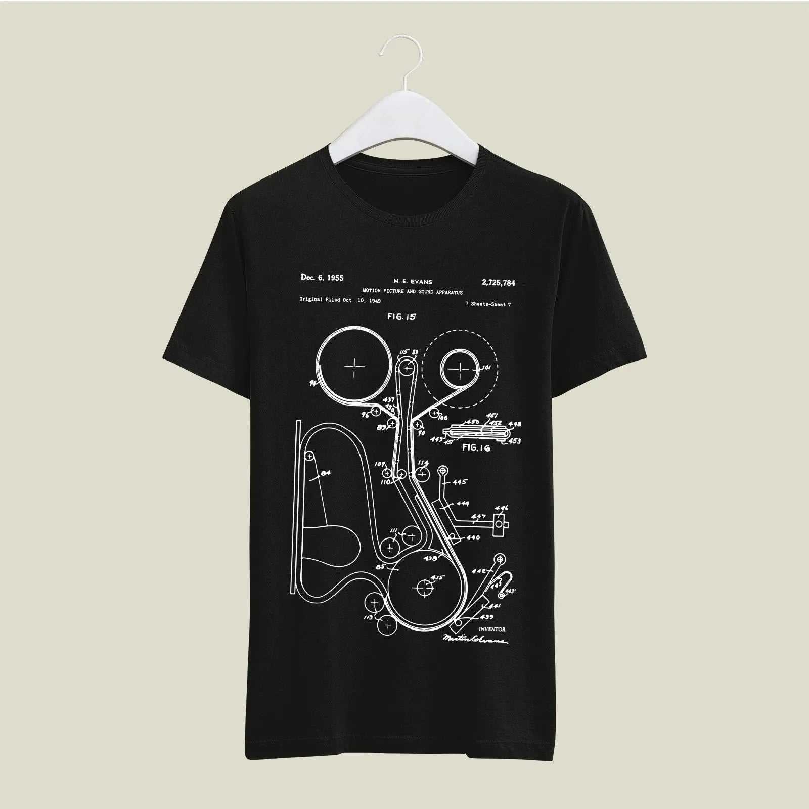 Camera Patent T-Shirt T-CMP133 Desichalchitra