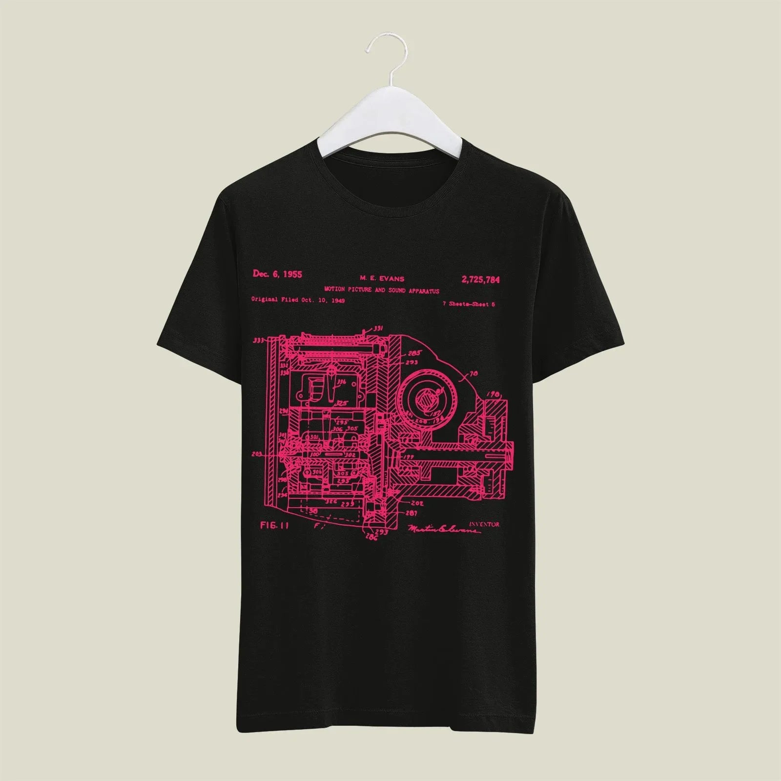 Camera Patent T-Shirt T-CMP17 Desichalchitra