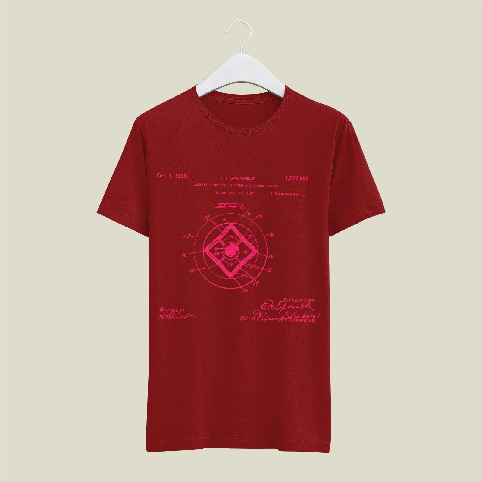 Camera Patent T-Shirt T-CMP48 Desichalchitra