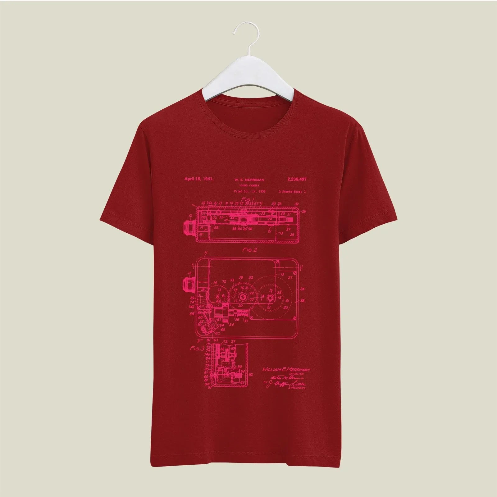 Camera Patent T-Shirt T-CMP126 Desichalchitra