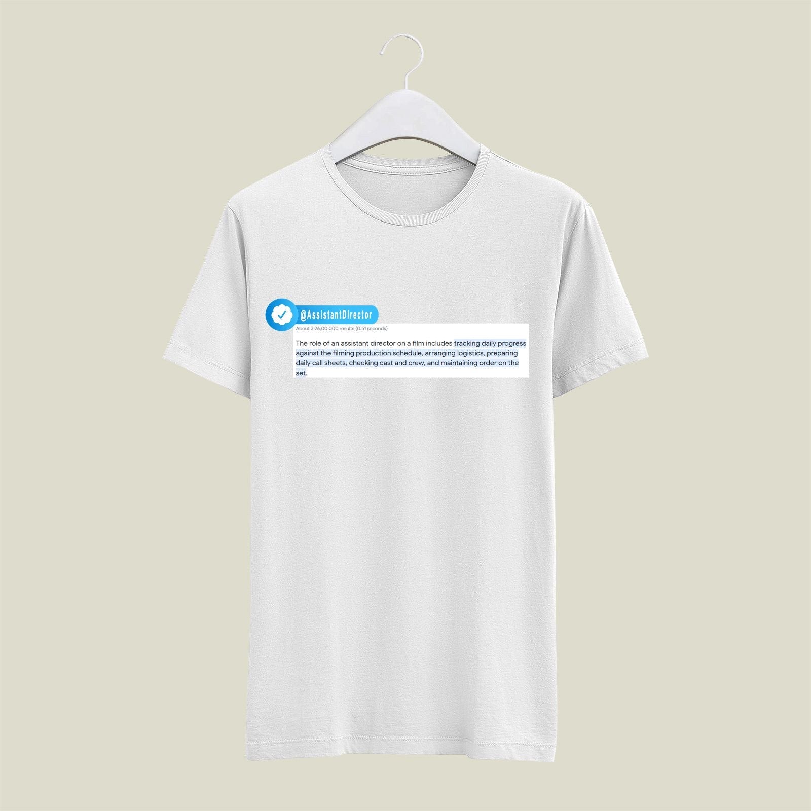 Assistant Director T-Shirt T-AD3 Desichalchitra