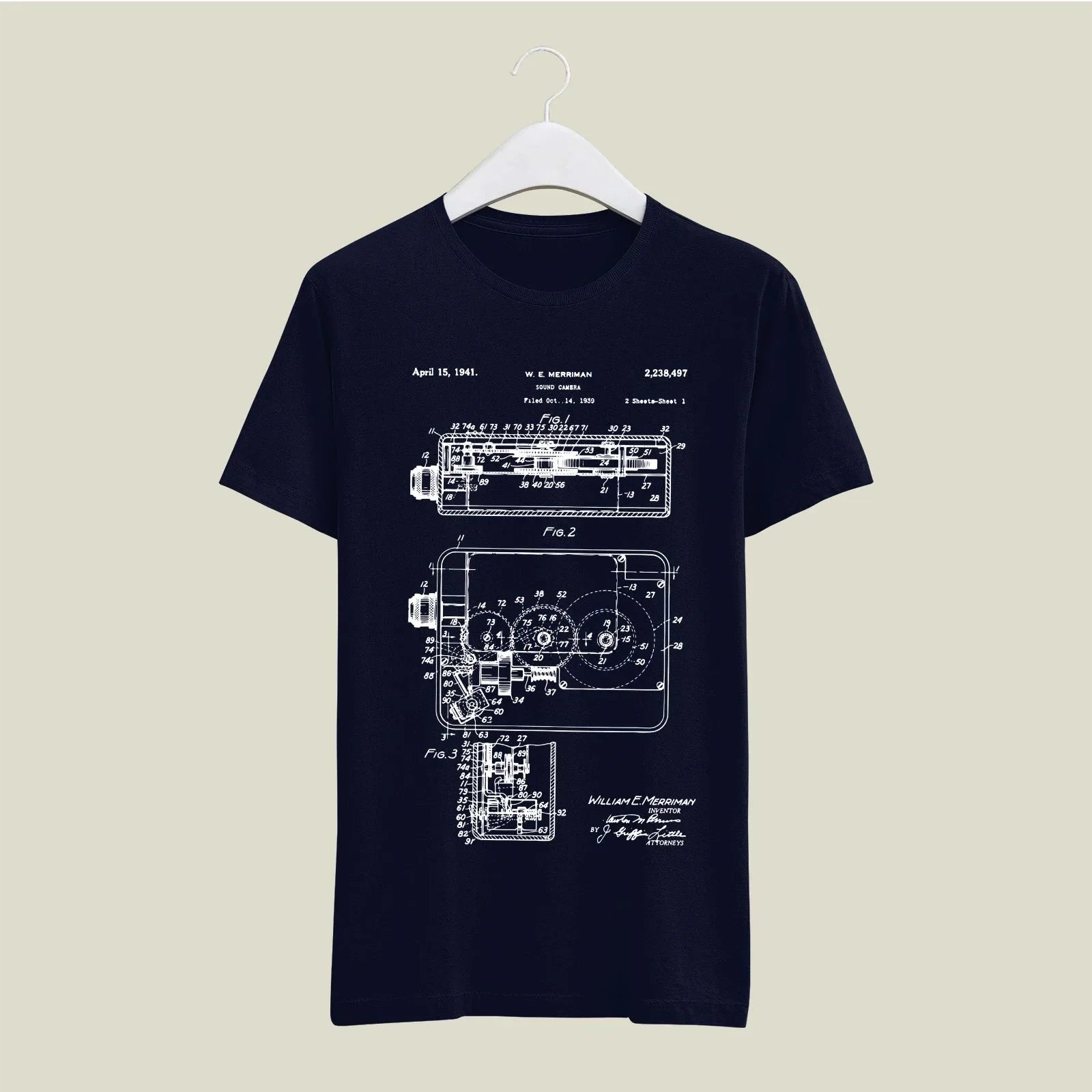 Camera Patent T-Shirt T-CMP97 Desichalchitra