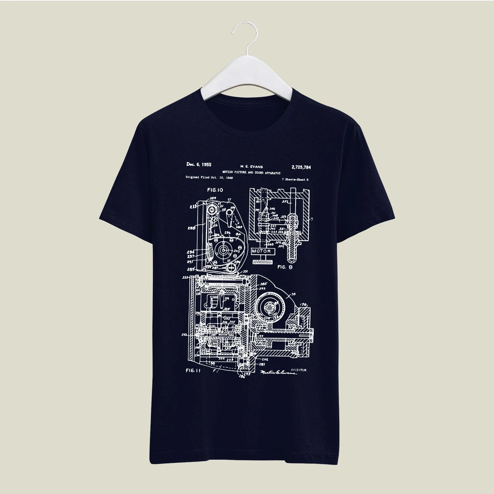 Camera Patent T-Shirt T-CMP116 Desichalchitra