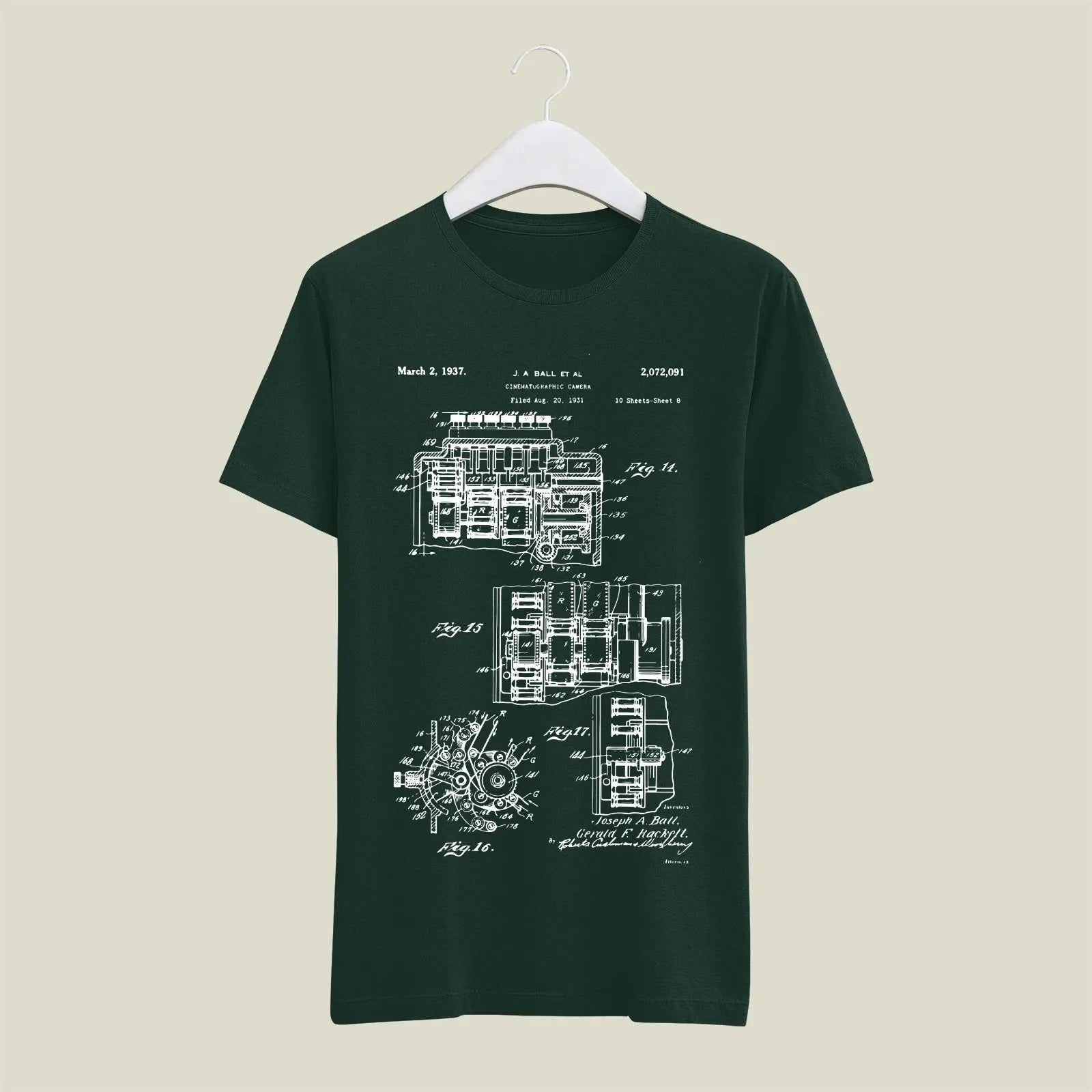 Camera Patent T-Shirt T-CMP55 Desichalchitra