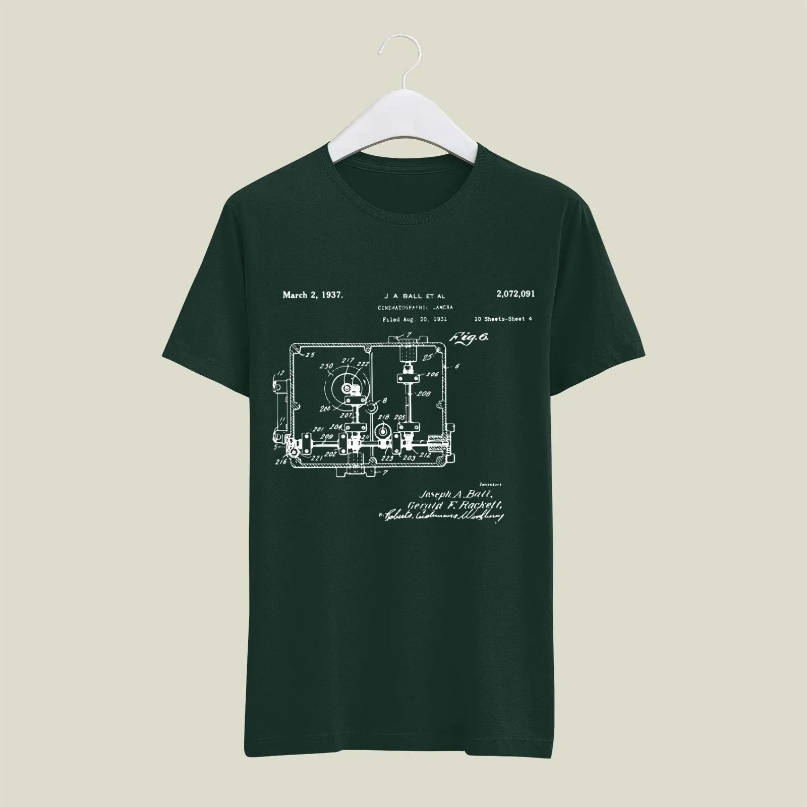 Camera Patent T-Shirt T-CMP63 Desichalchitra