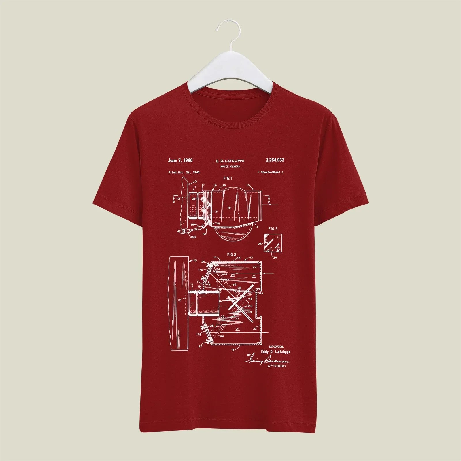 Camera Patent T-Shirt T-CMP5 Desichalchitra