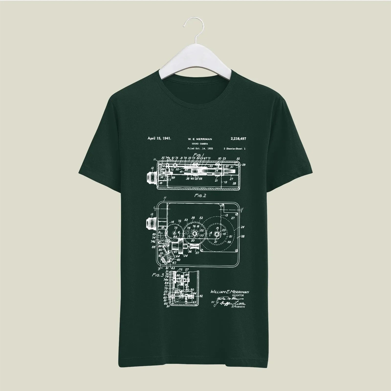 Camera Patent T-Shirt T-CMP97 Desichalchitra