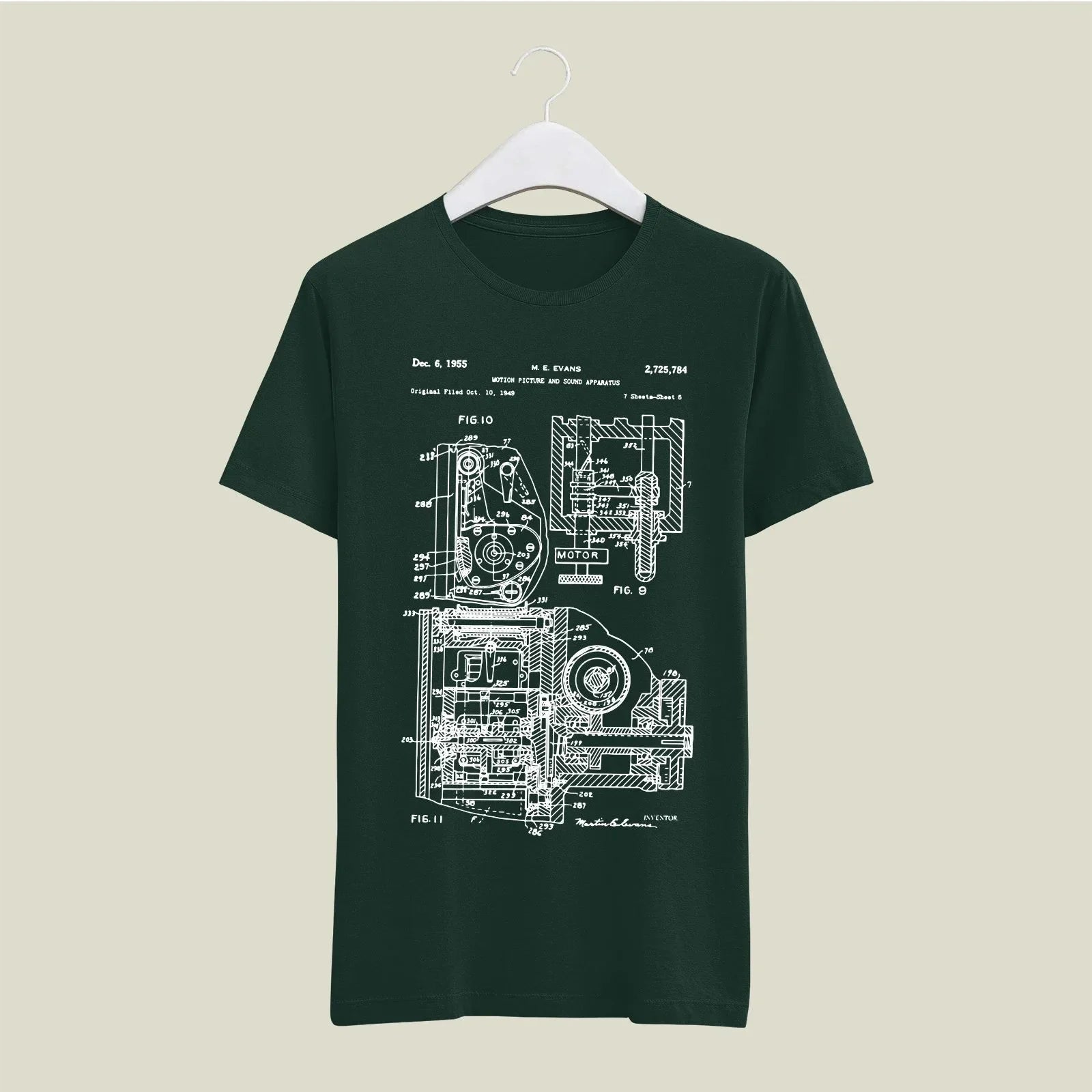 Camera Patent T-Shirt T-CMP116 Desichalchitra