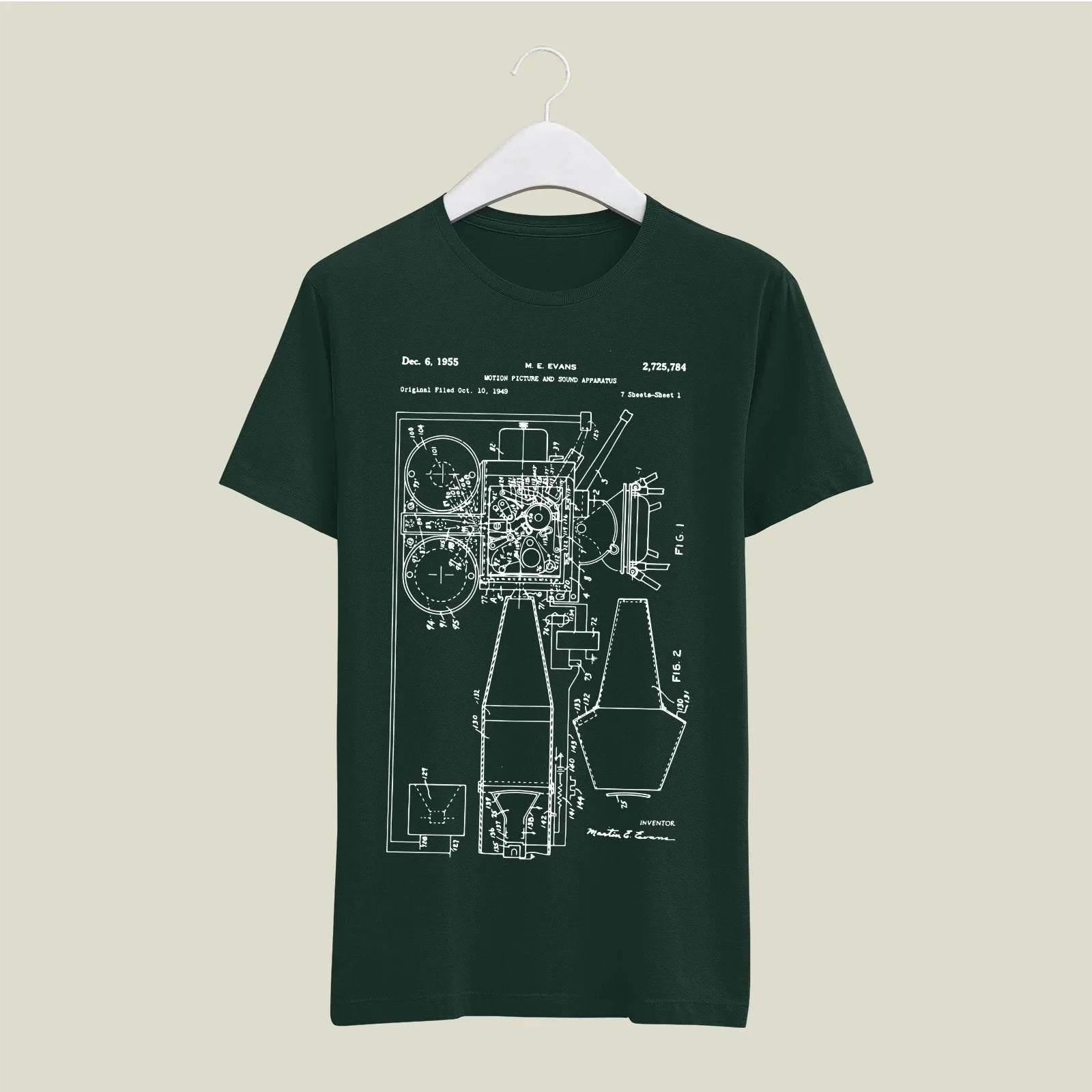 Camera Patent T-Shirt T-CMP124 Desichalchitra