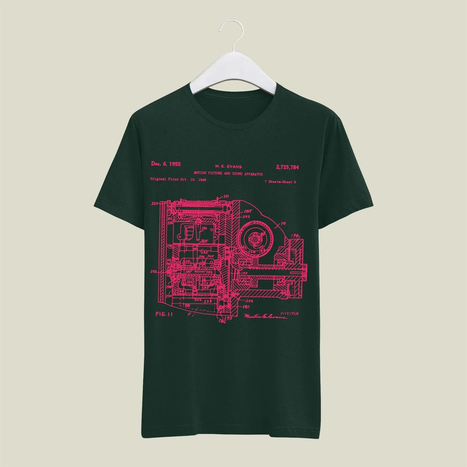 Camera Patent T-Shirt T-CMP17 Desichalchitra