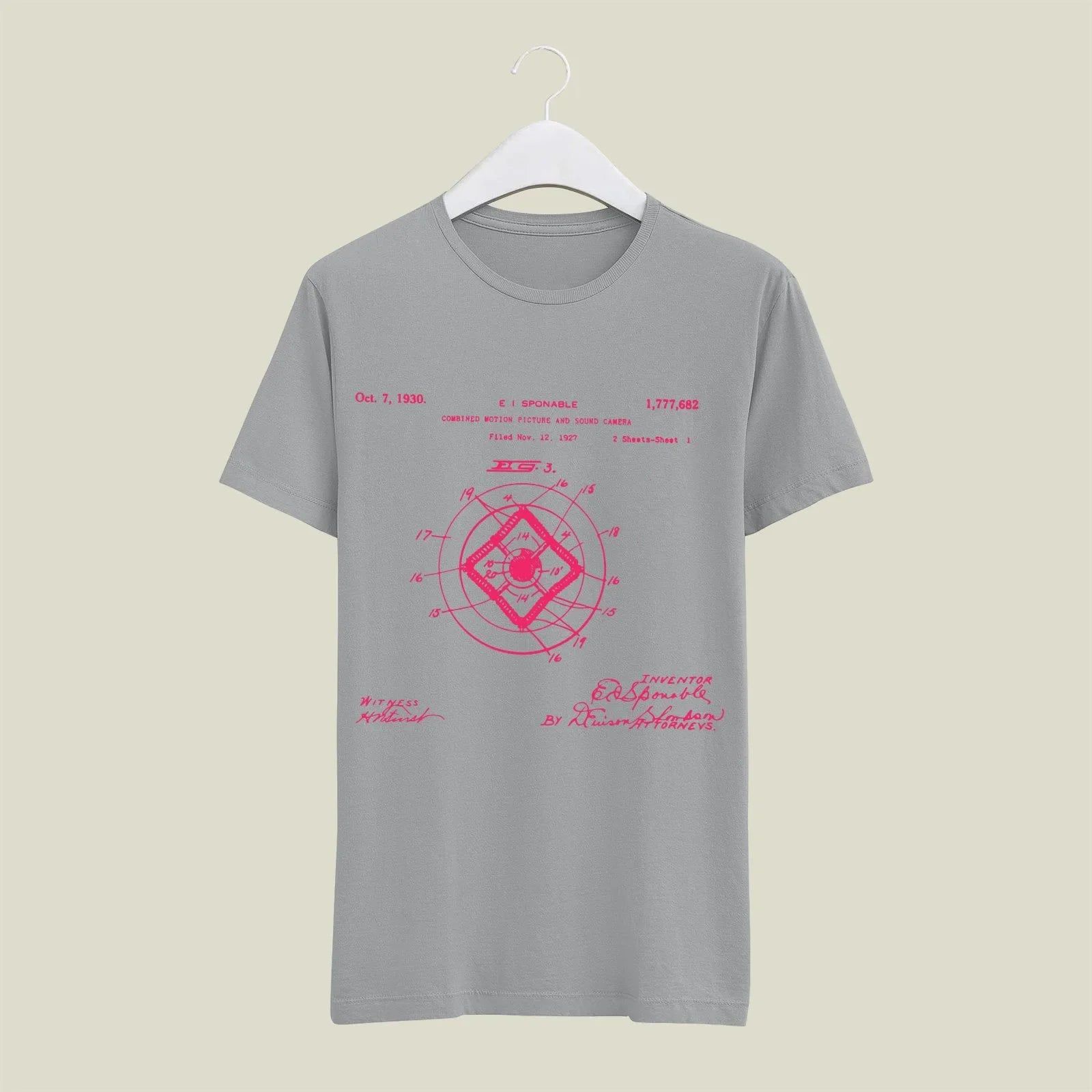 Camera Patent T-Shirt T-CMP48 Desichalchitra