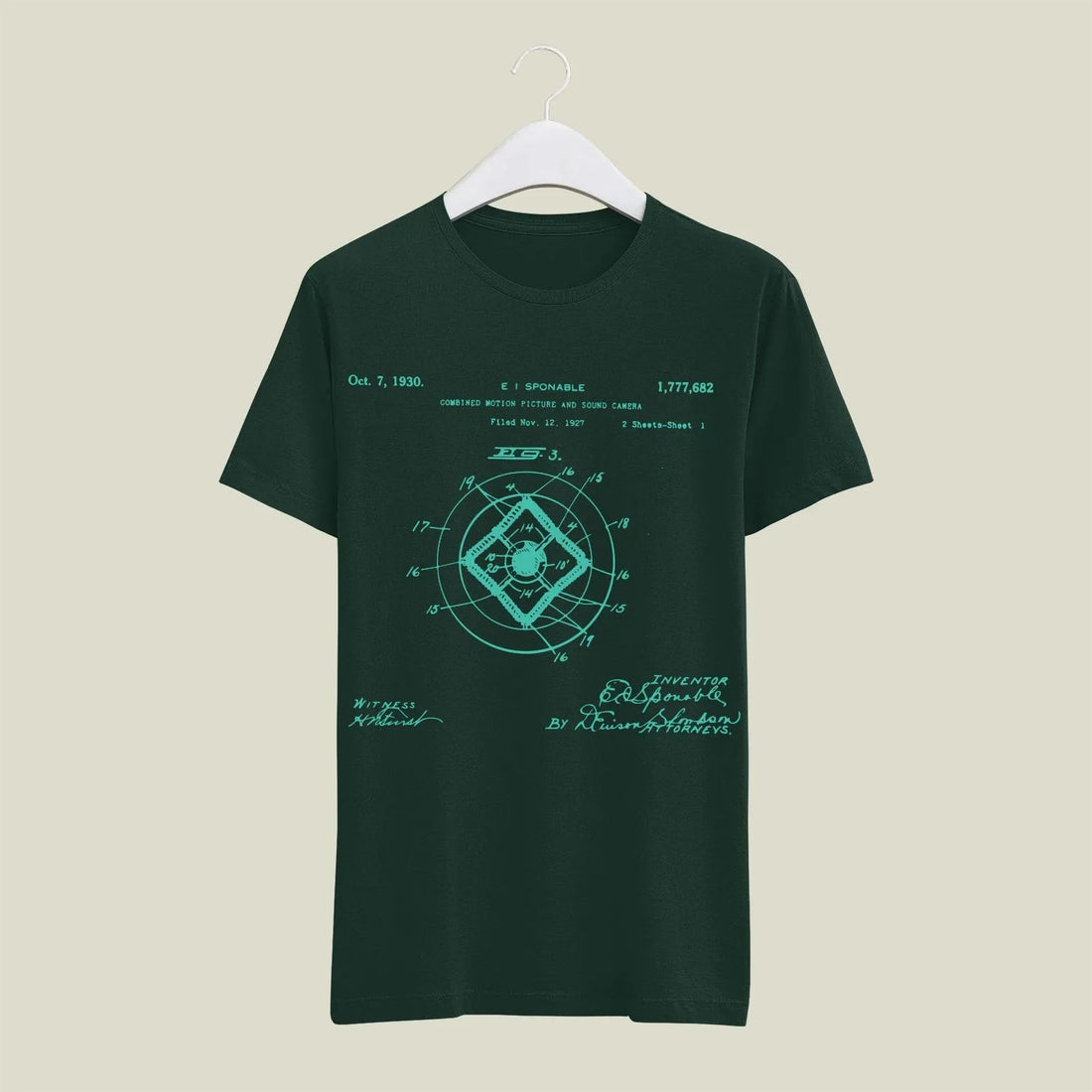 Camera Patent T-Shirt T-CMP21 Desichalchitra