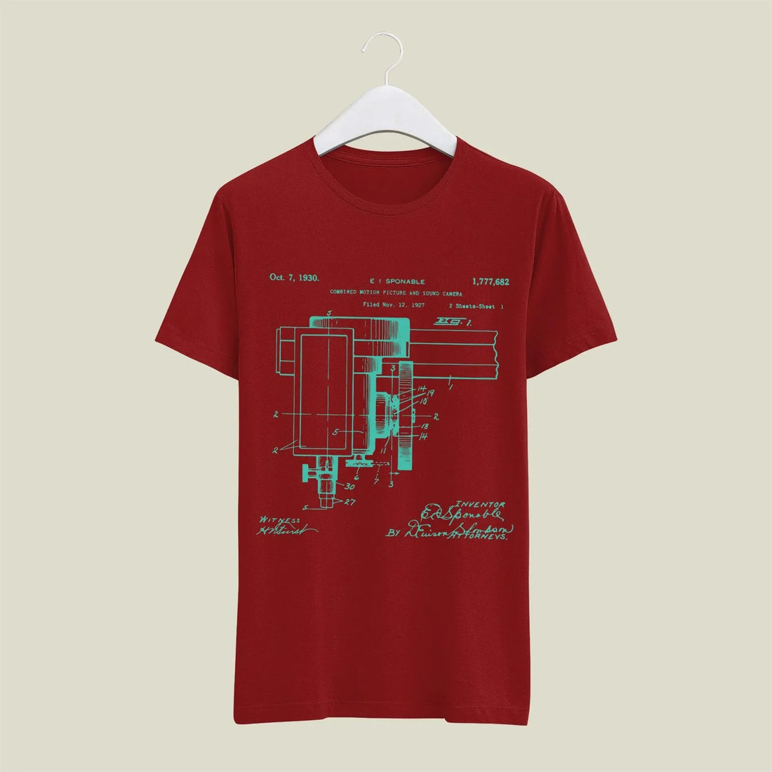 Camera Patent T-Shirt T-CMP46 Desichalchitra