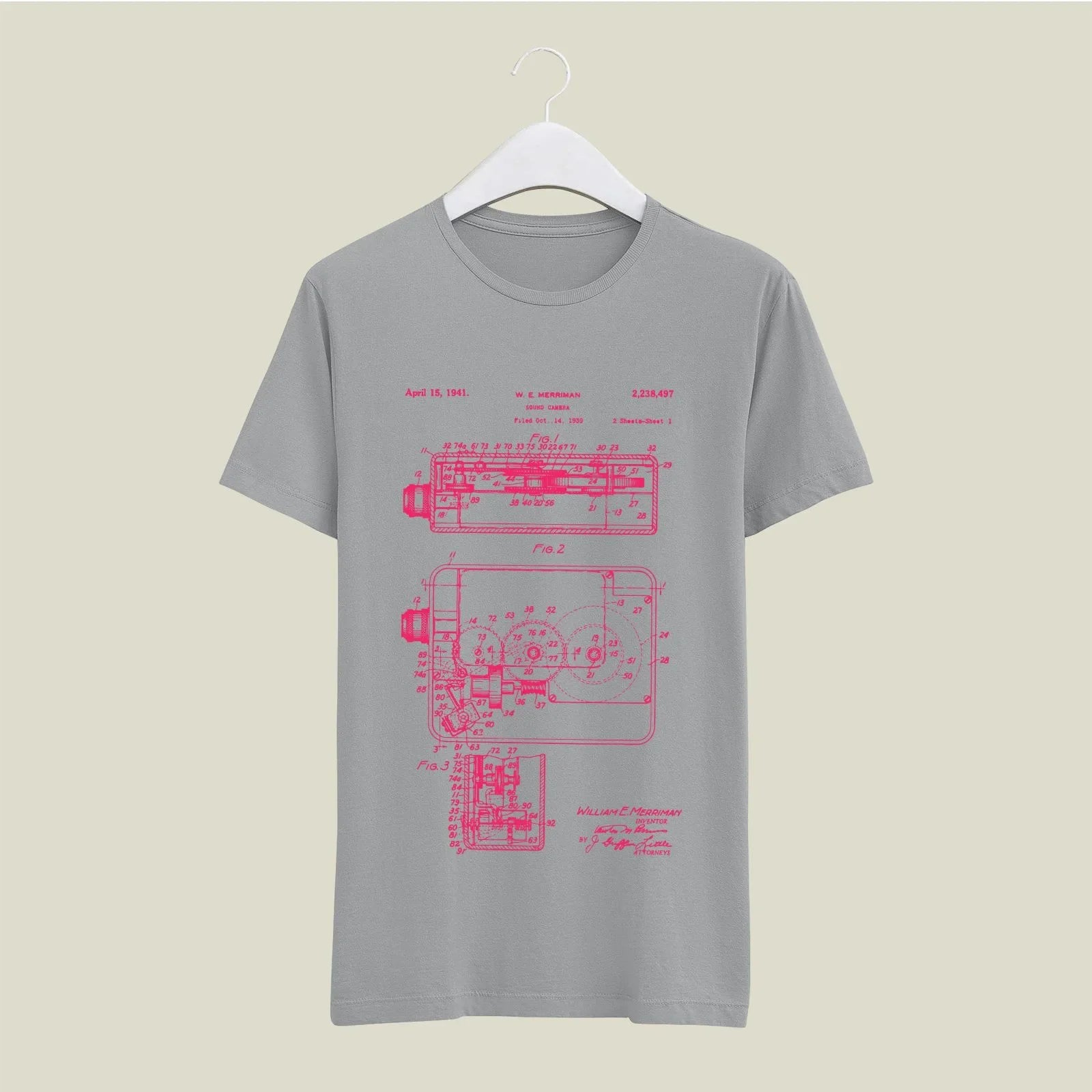 Camera Patent T-Shirt T-CMP126 Desichalchitra
