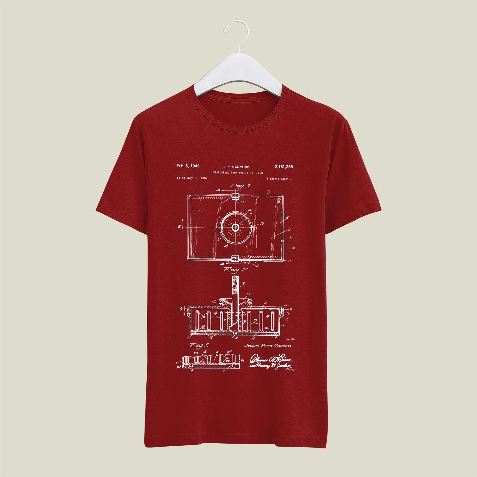 Camera Patent T-Shirt T-CMP22 Desichalchitra