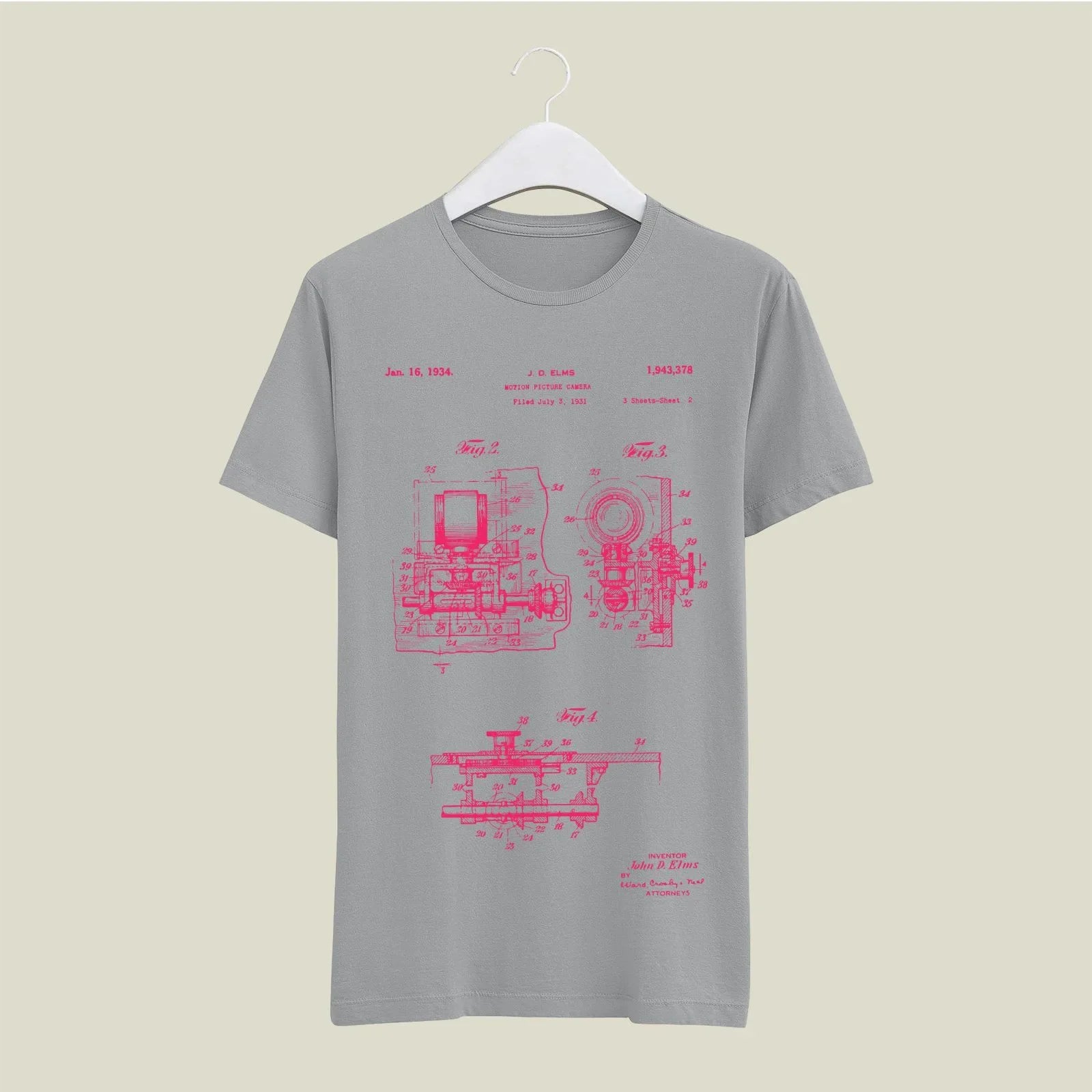 Camera Patent T-Shirt T-CMP132 Desichalchitra