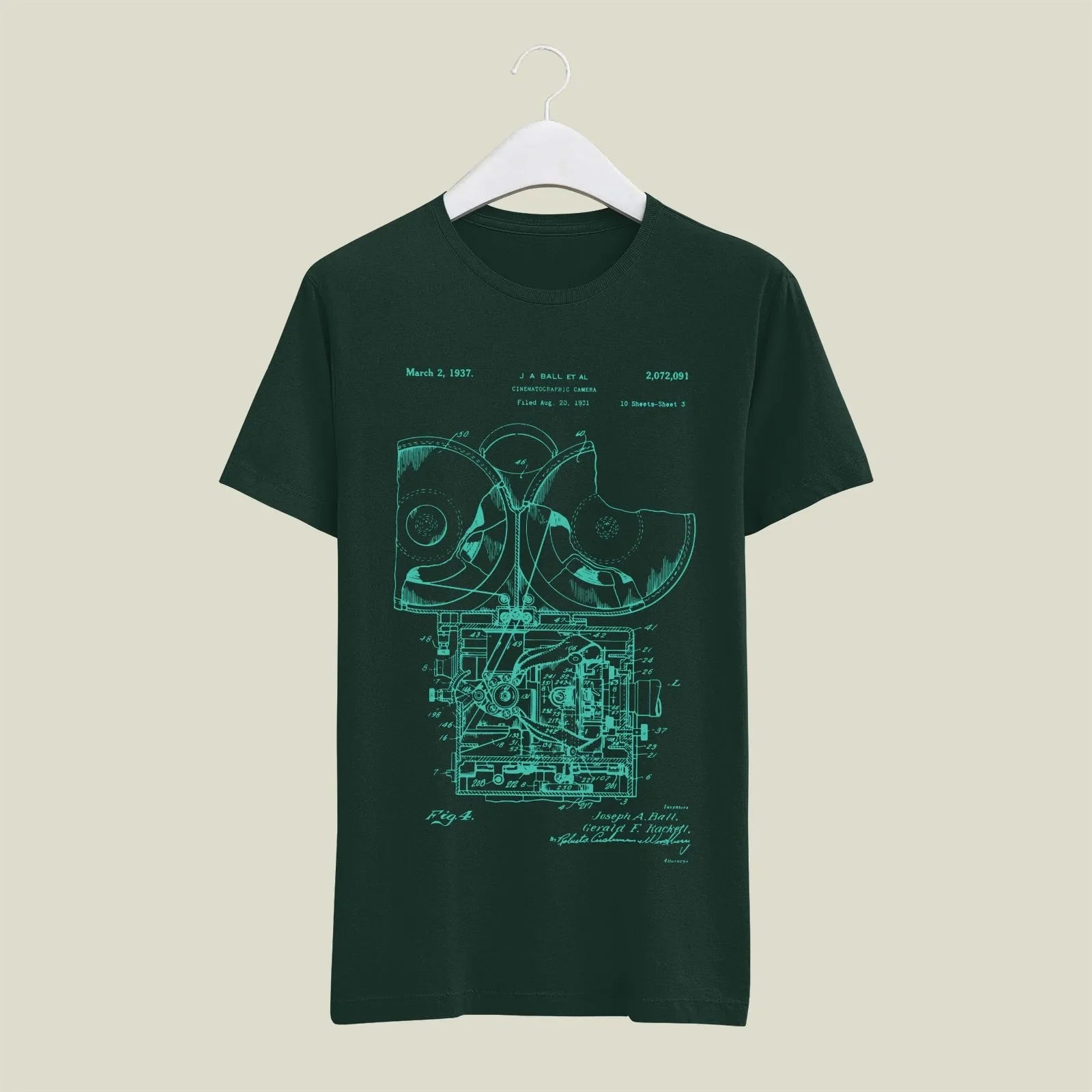 Camera Patent T-Shirt T-CMP80 Desichalchitra