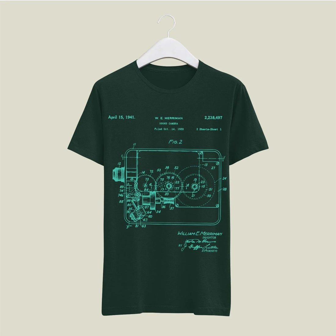Camera Patent T-Shirt T-CMP110 Desichalchitra