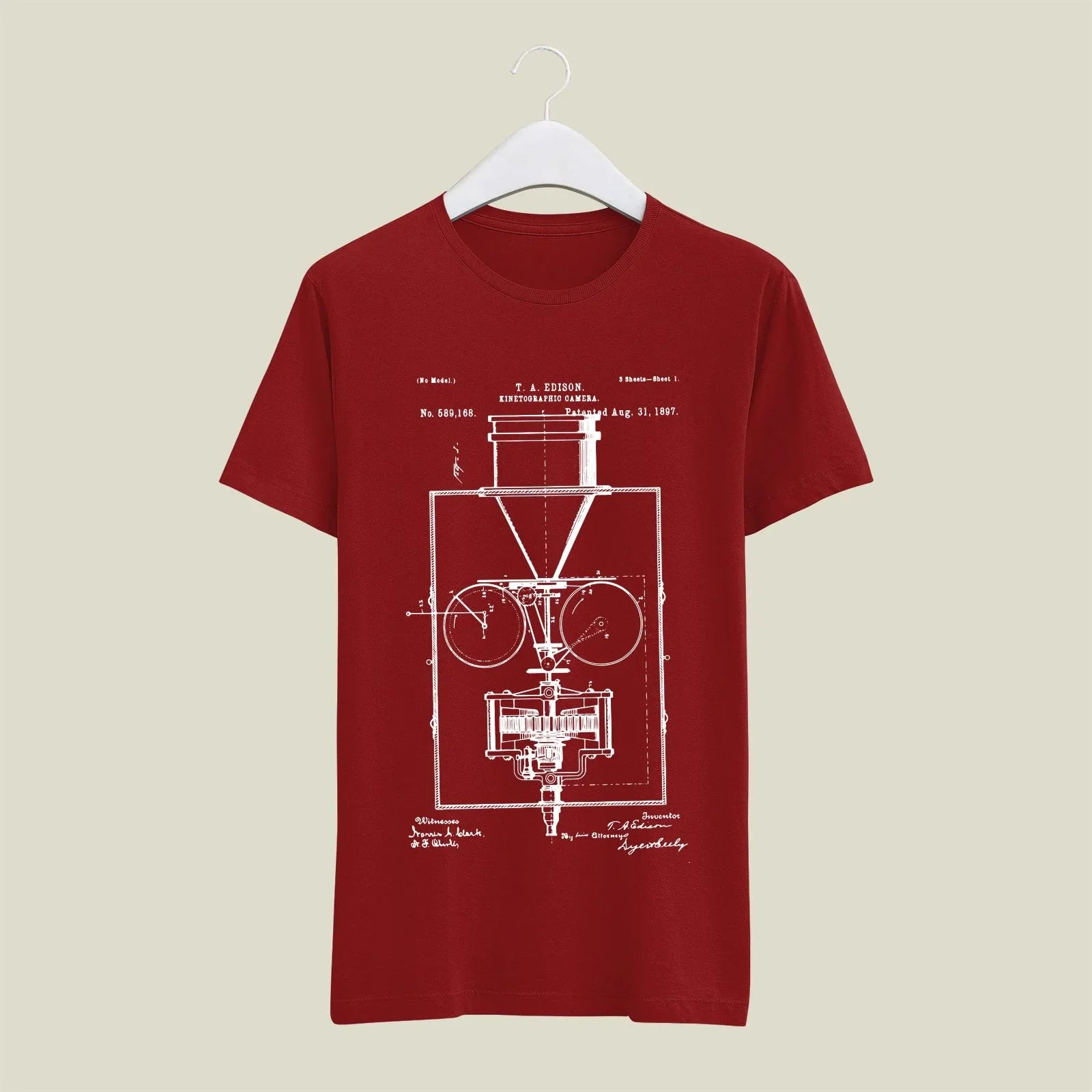 Camera Patent T-Shirt T-CMP29 Desichalchitra