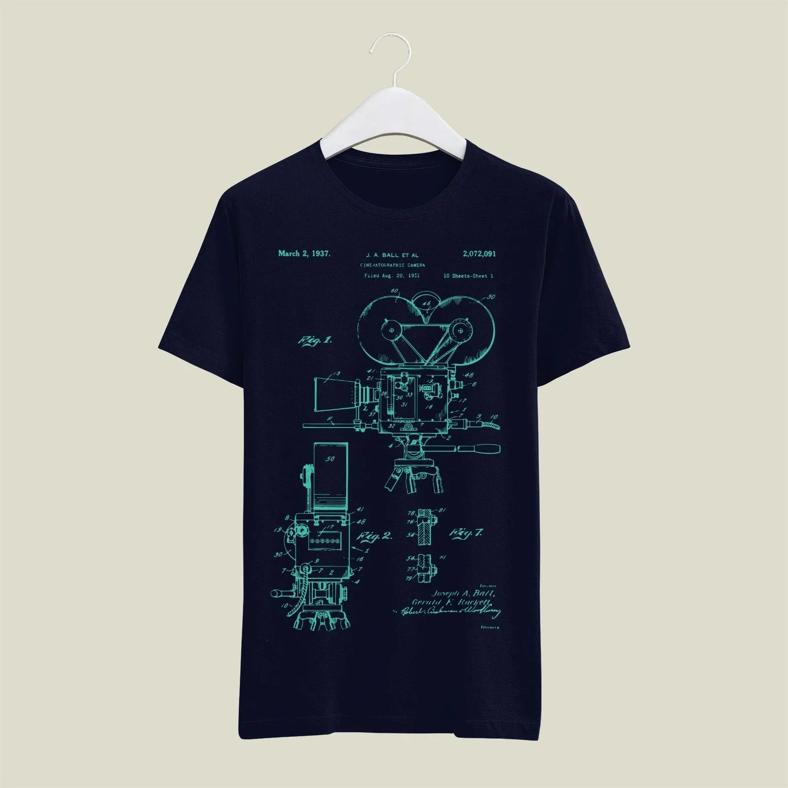 Camera Patent T-Shirt T-CMP68 Desichalchitra