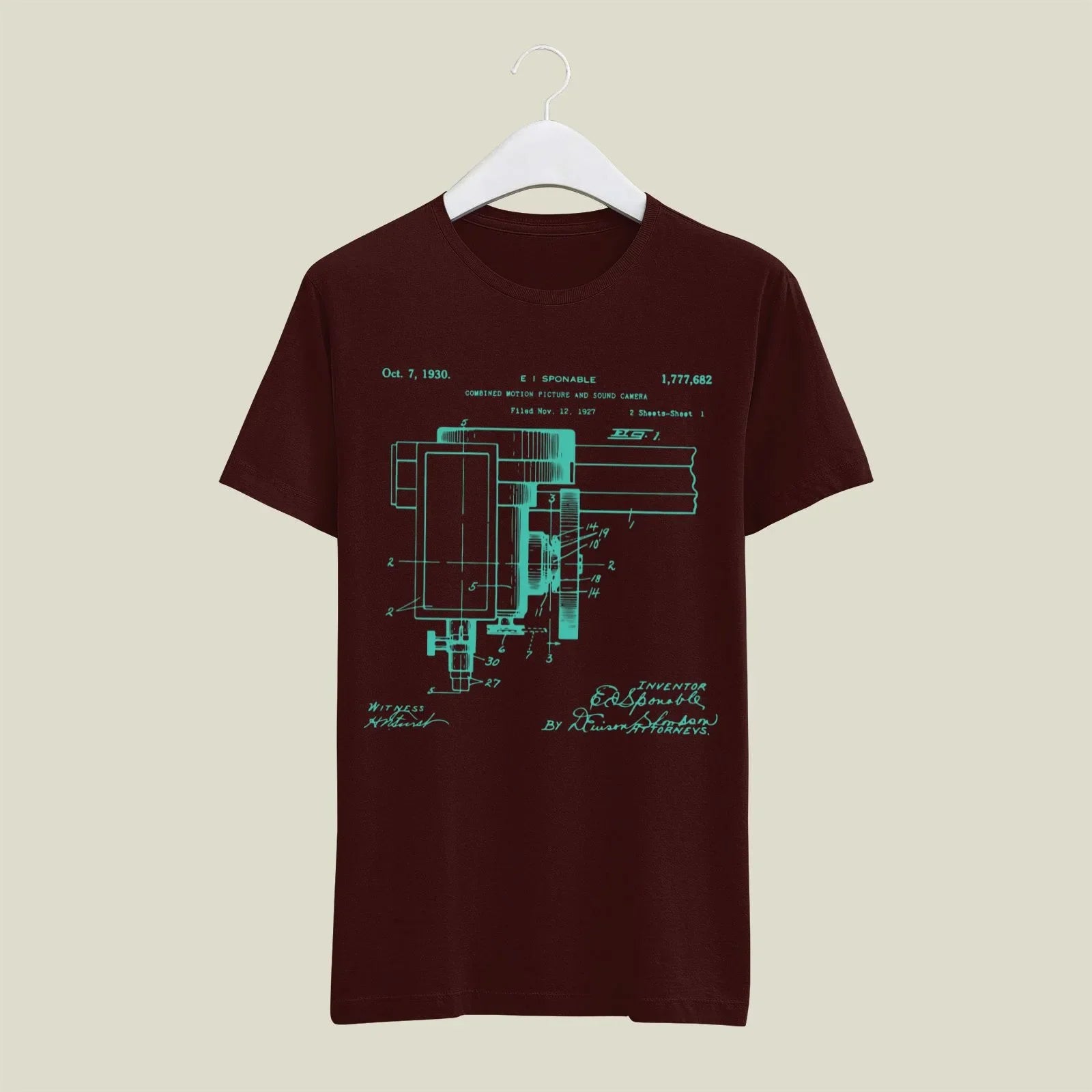 Camera Patent T-Shirt T-CMP46 Desichalchitra