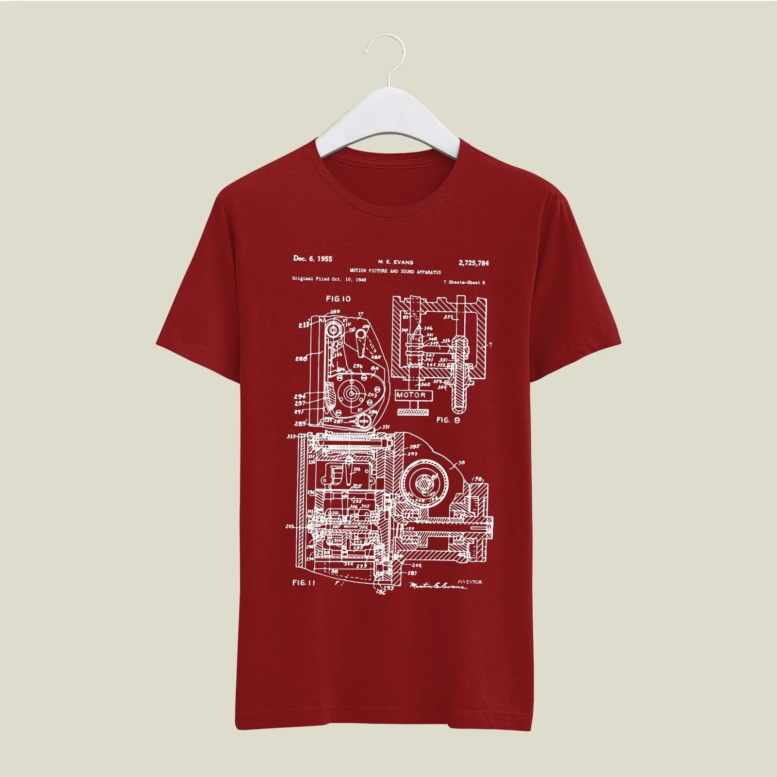 Camera Patent T-Shirt T-CMP116 Desichalchitra