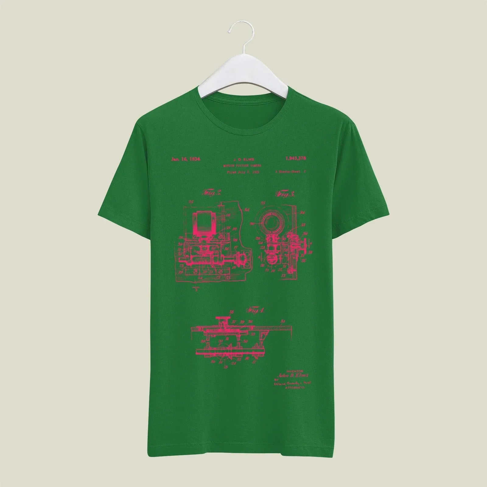 Camera Patent T-Shirt T-CMP132 Desichalchitra