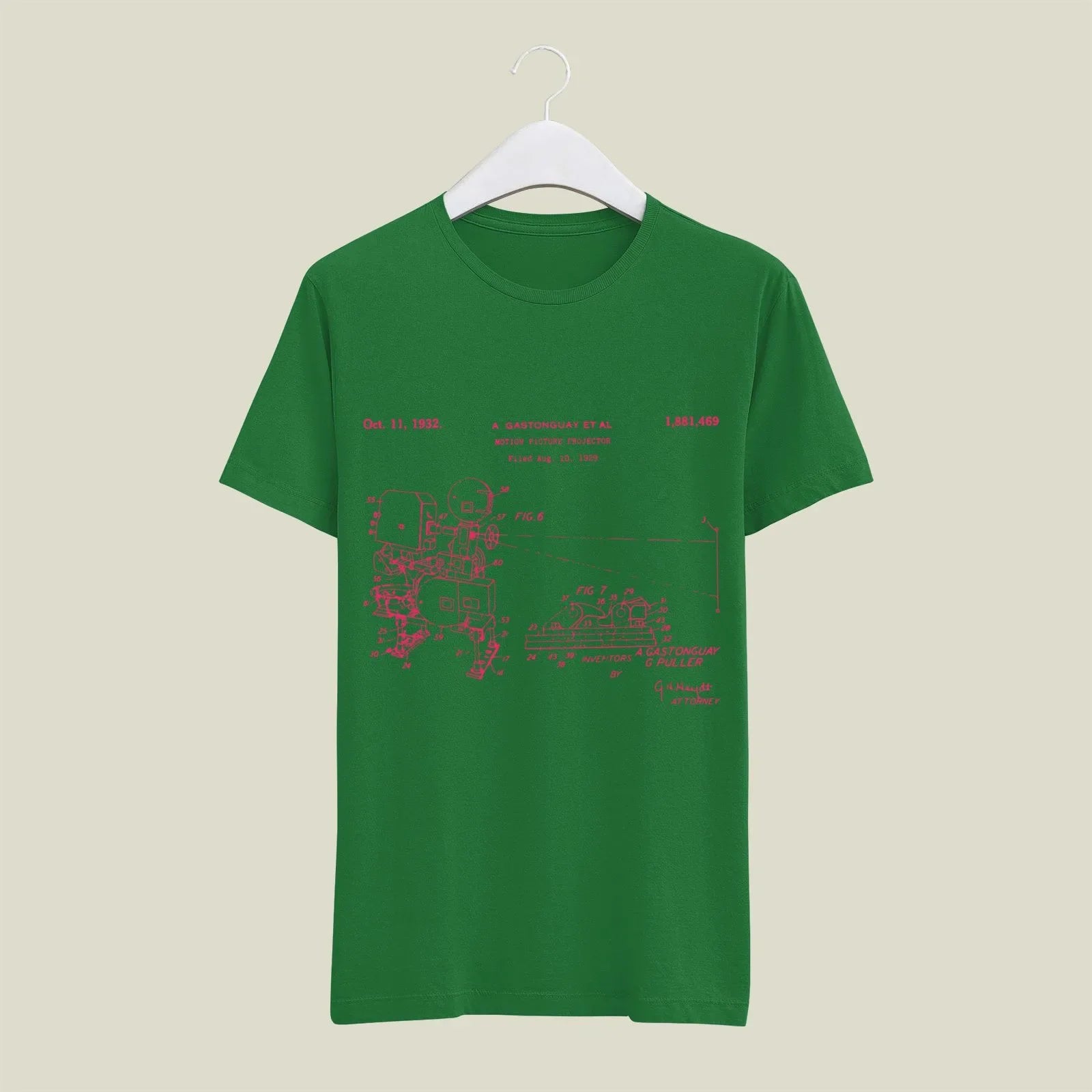 Camera Patent T-Shirt T-CMP127 Desichalchitra
