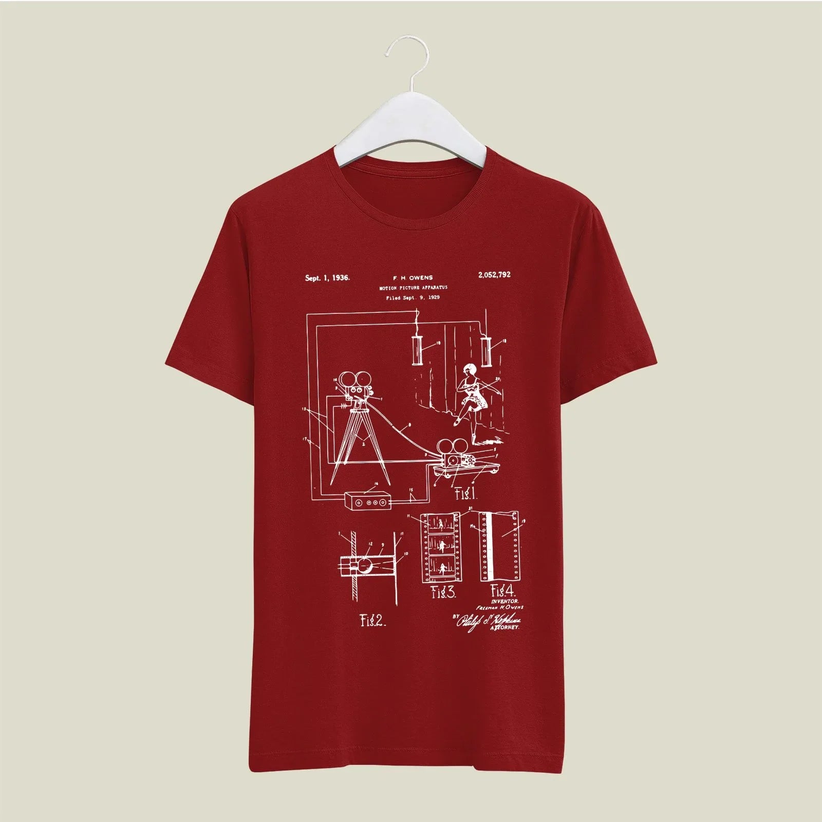 Camera Patent T-Shirt T-CMP119 Desichalchitra