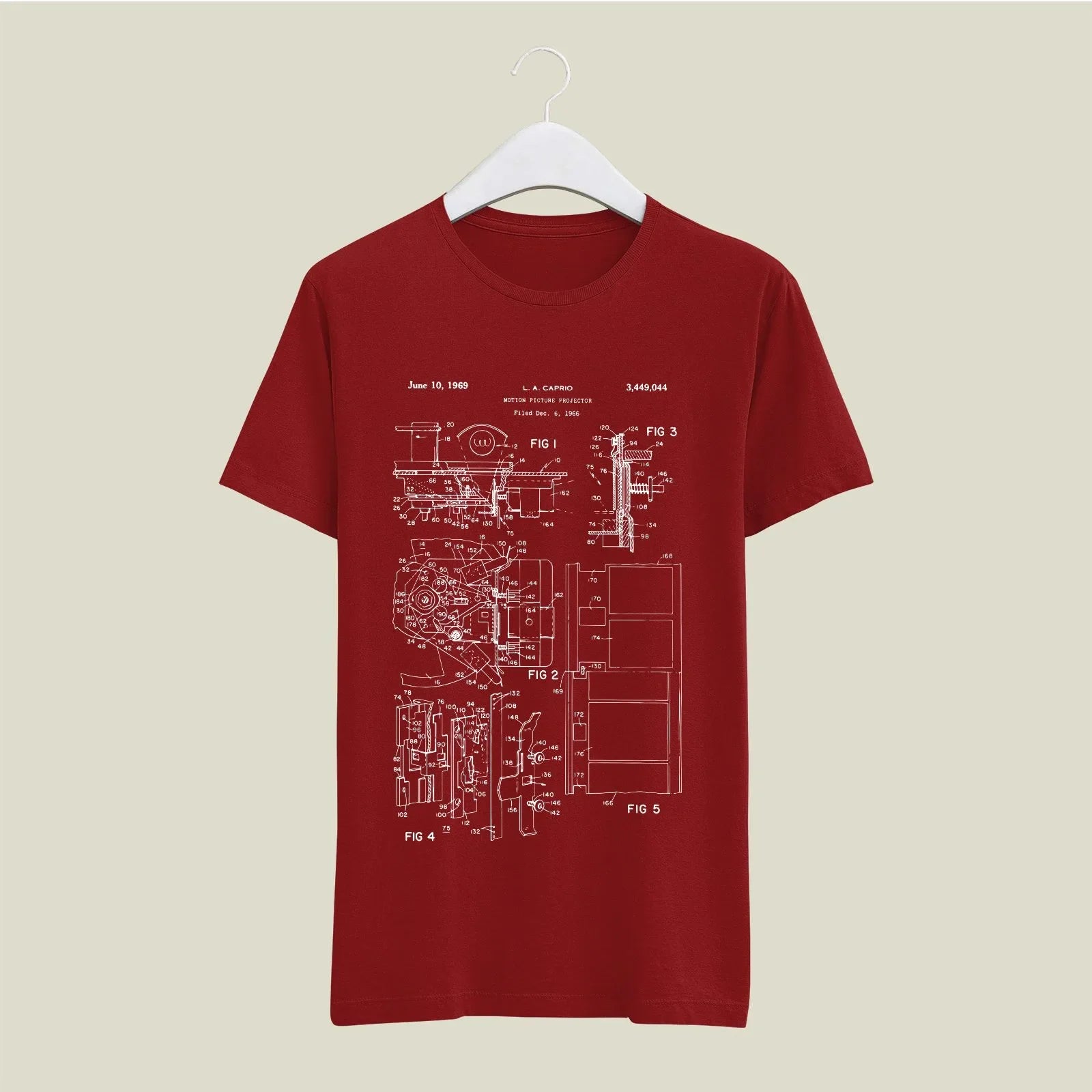 Camera Patent T-Shirt T-CMP122 Desichalchitra
