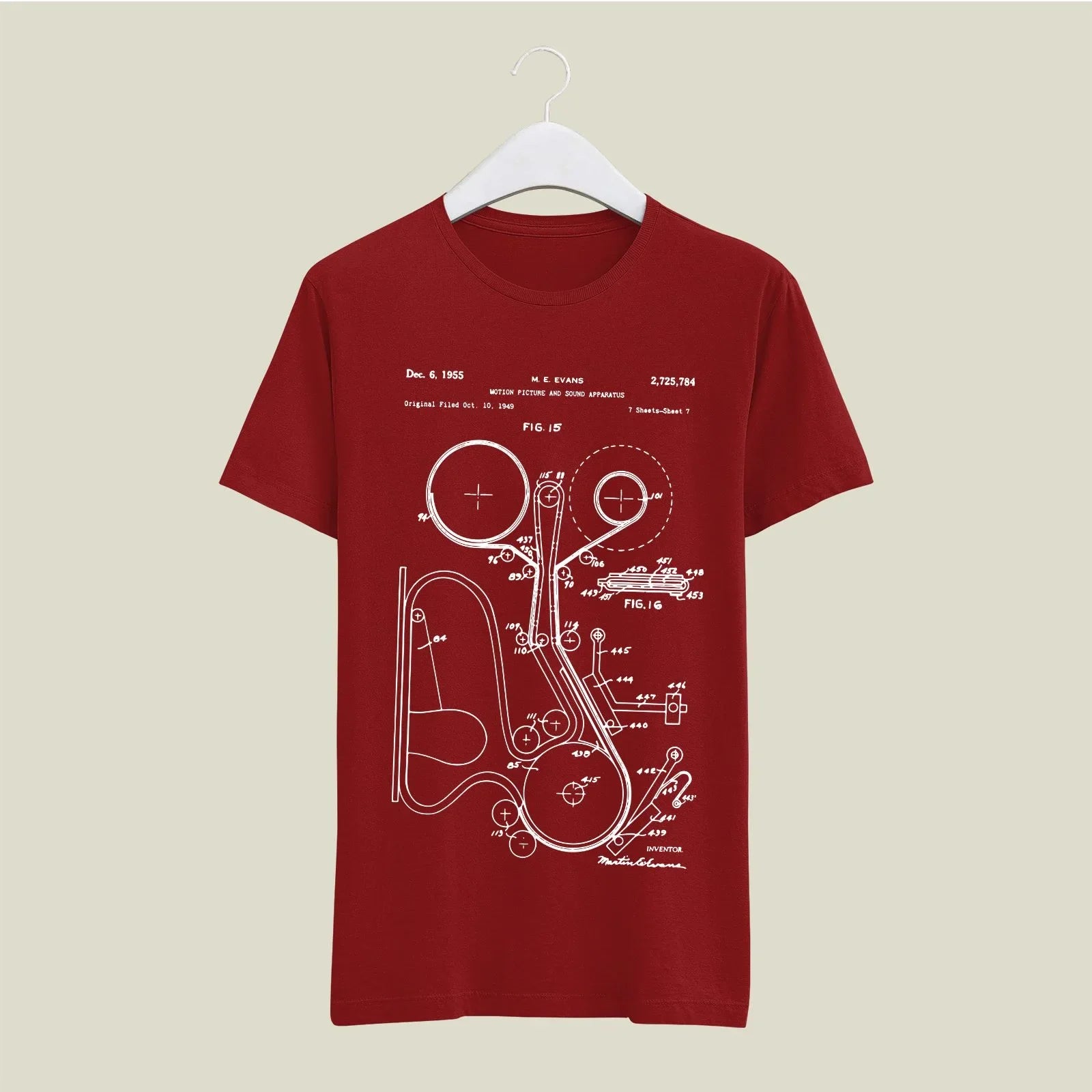 Camera Patent T-Shirt T-CMP133 Desichalchitra