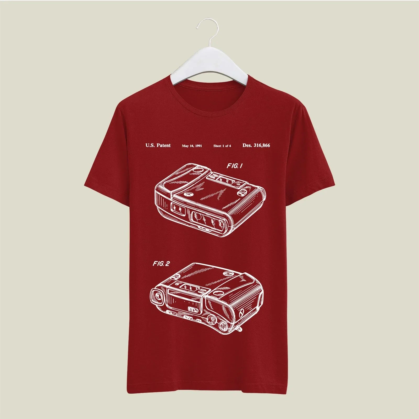 Camera Patent T-Shirt T-CMP145 Desichalchitra